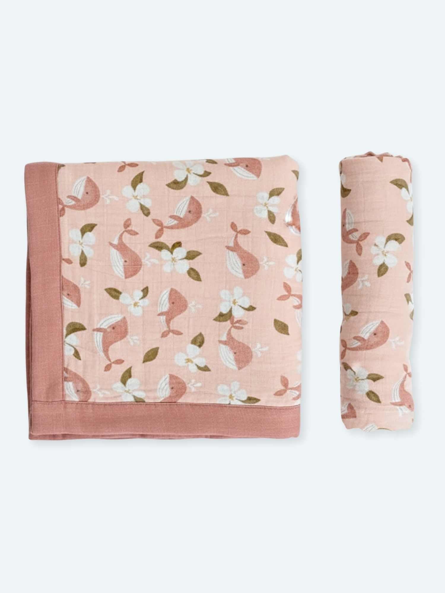 bamboo blanket & swaddle set