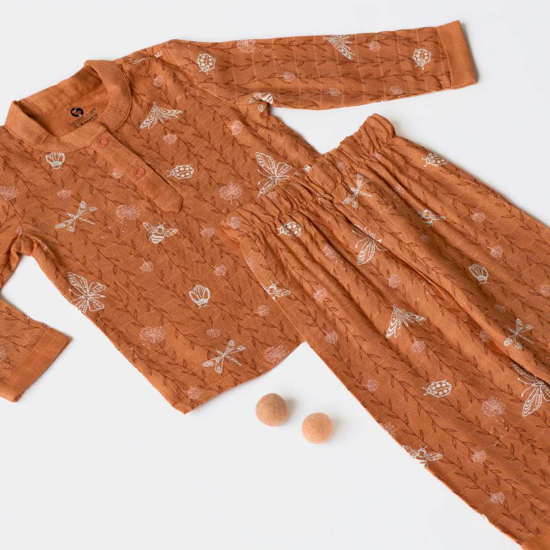 baby_toddler_kurta_coordset_printed_ethnic_orangebrown1