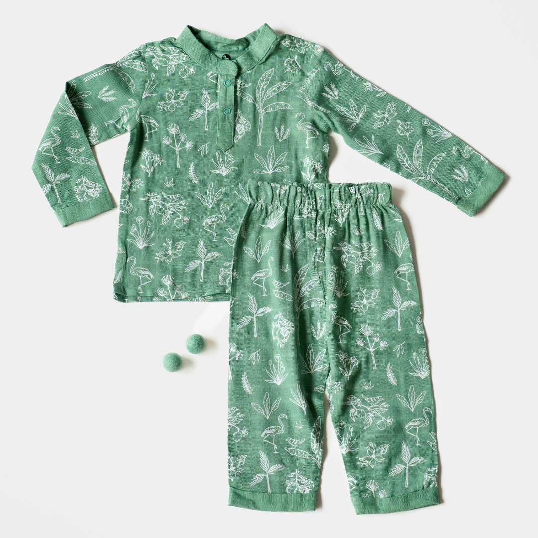 baby_toddler_kurta_coordset_printed_ethnic_tropical_paradise_green_colour2