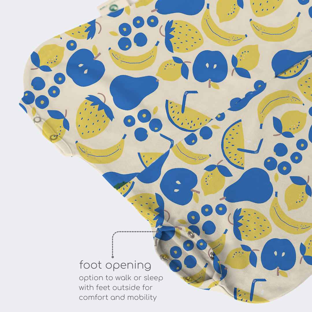 bamboo sleeping bag with foot opening - prints
