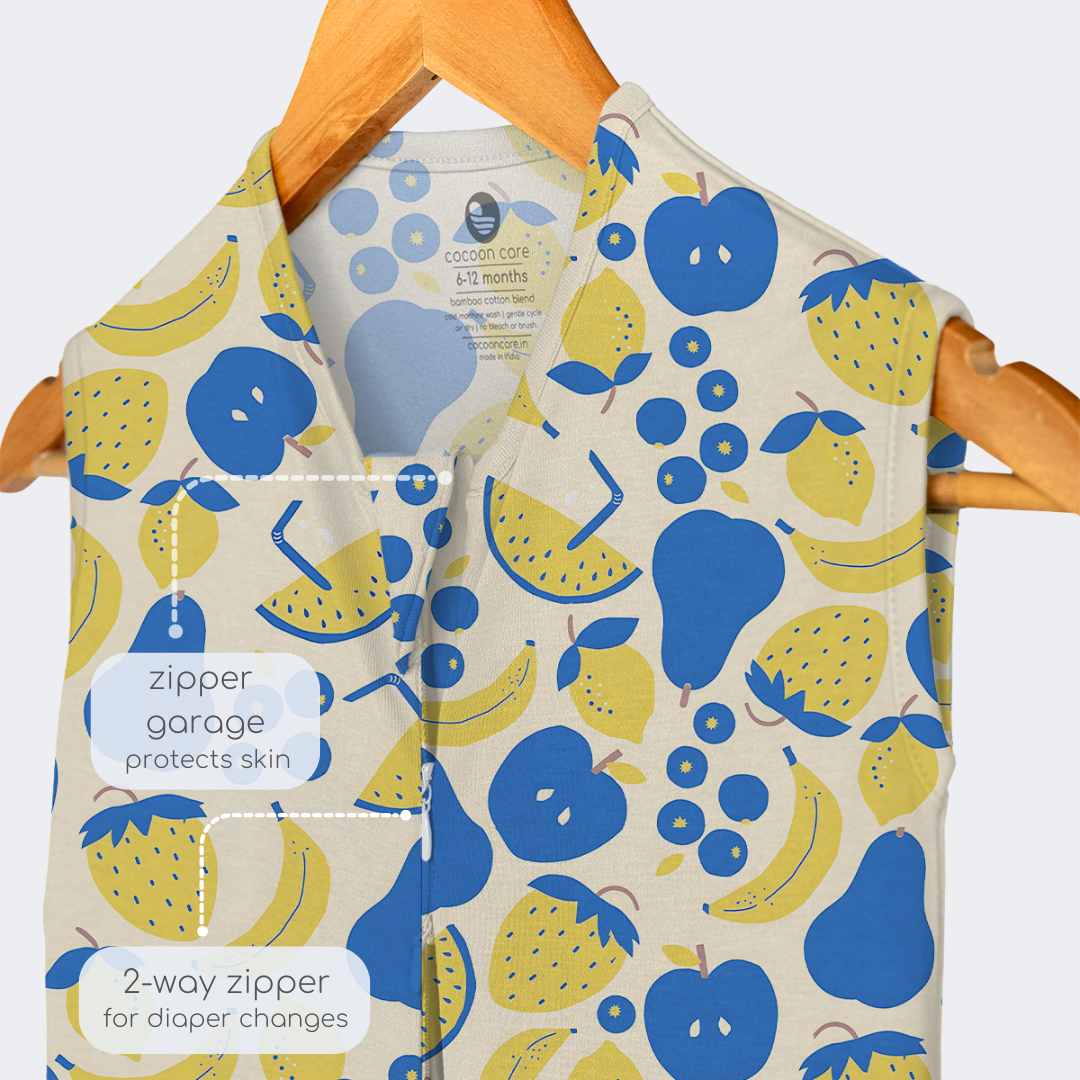 bamboo sleeping bag with foot opening - prints