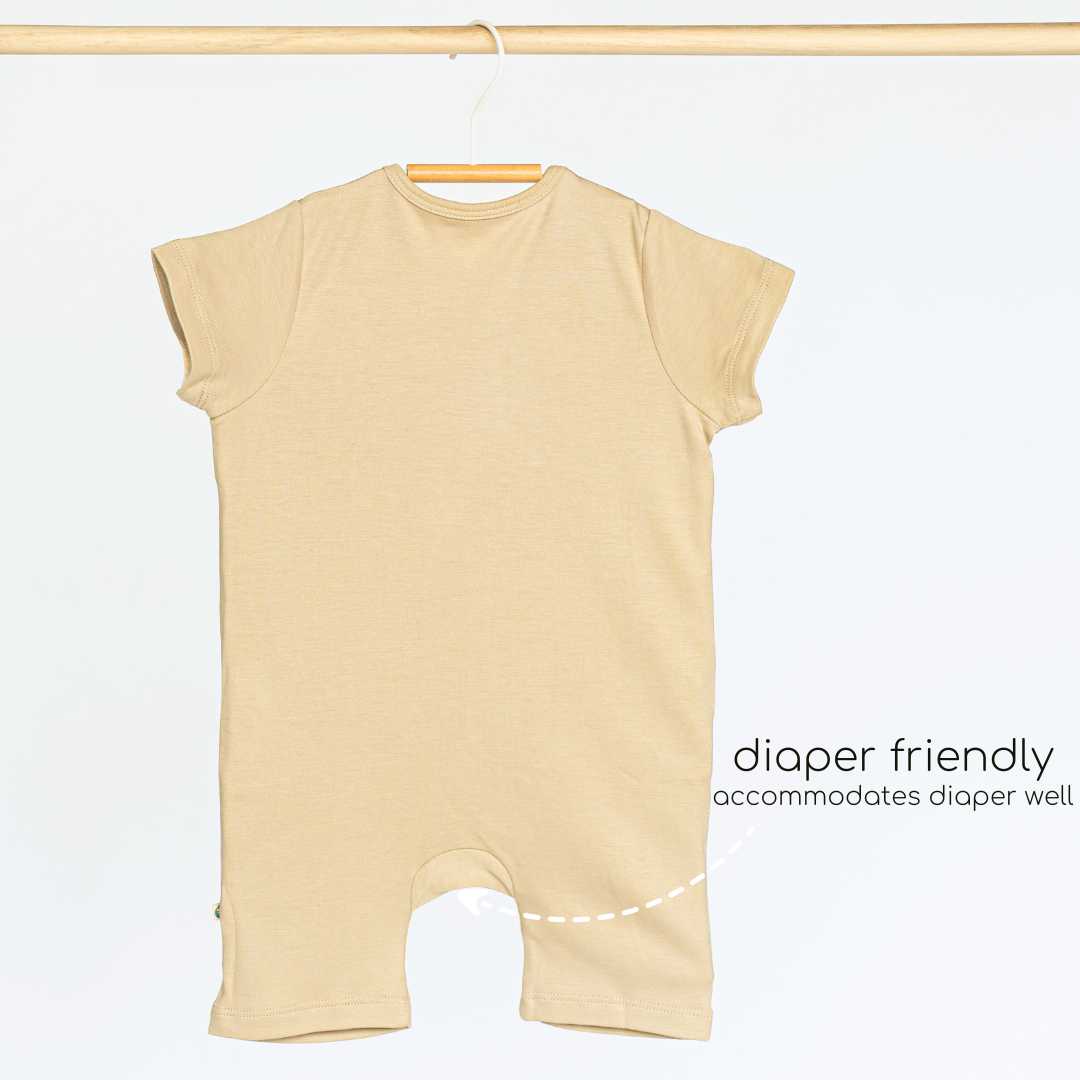 short sleeve bamboo romper