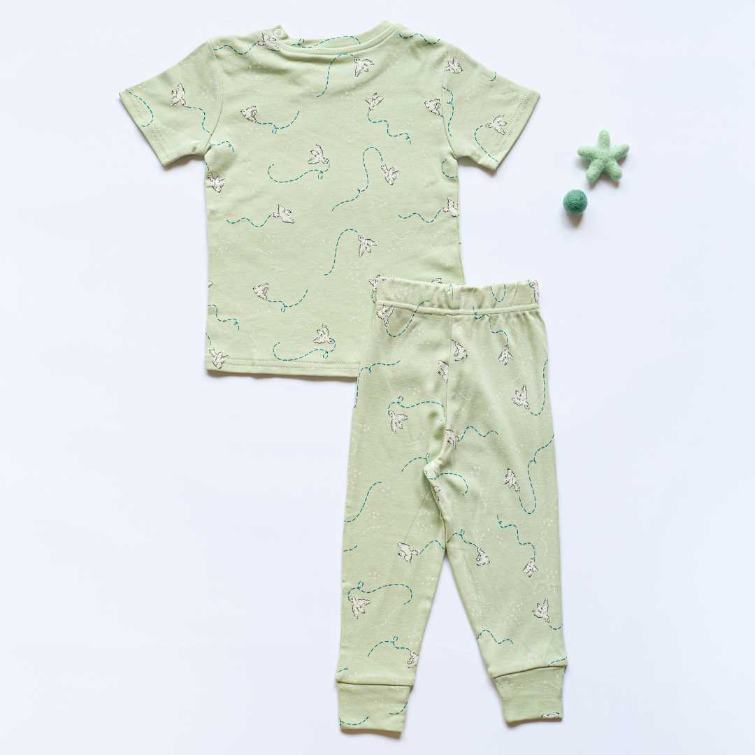 Bamboo short sleeve pajama co-ord set