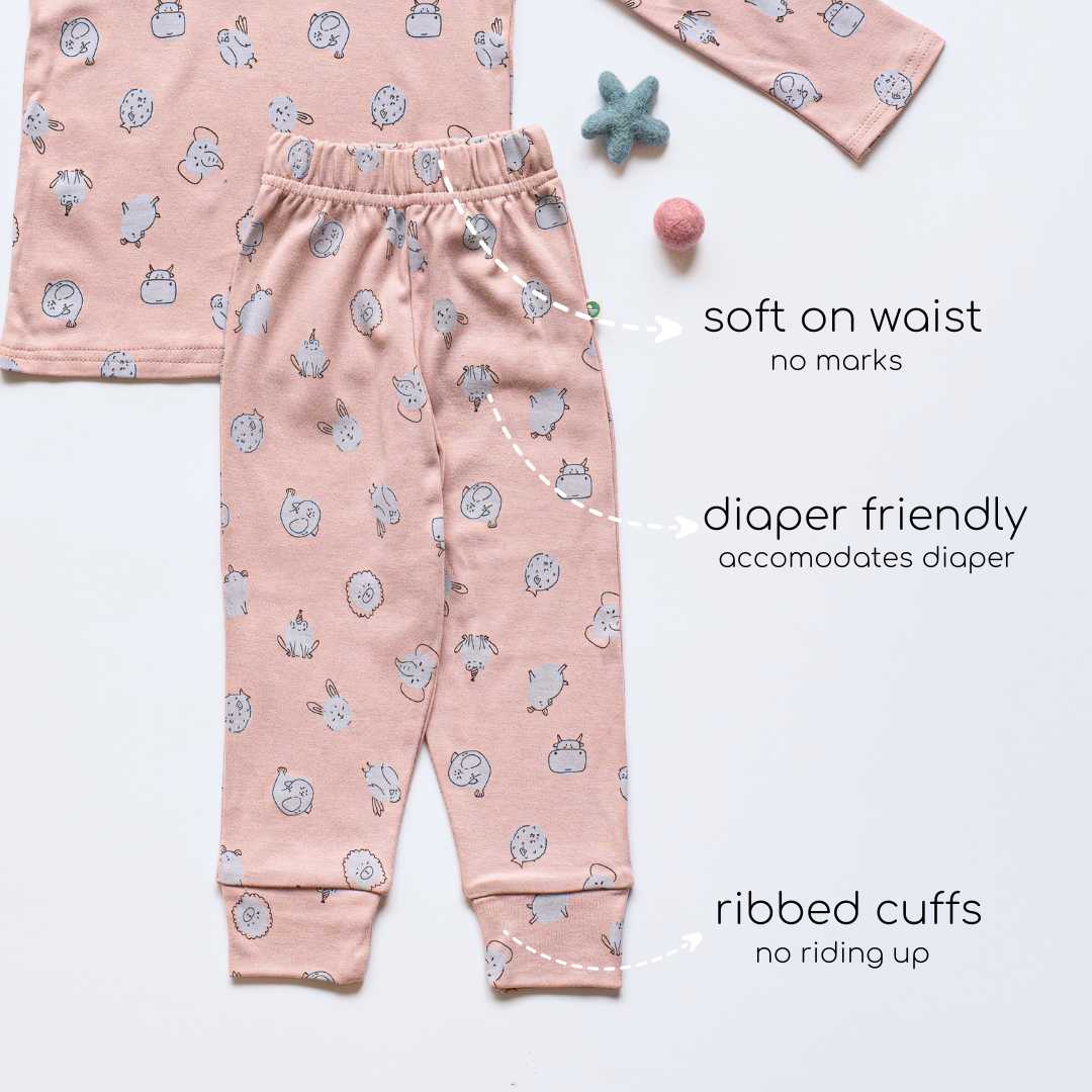 Bamboo long sleeve pajama co-ord set