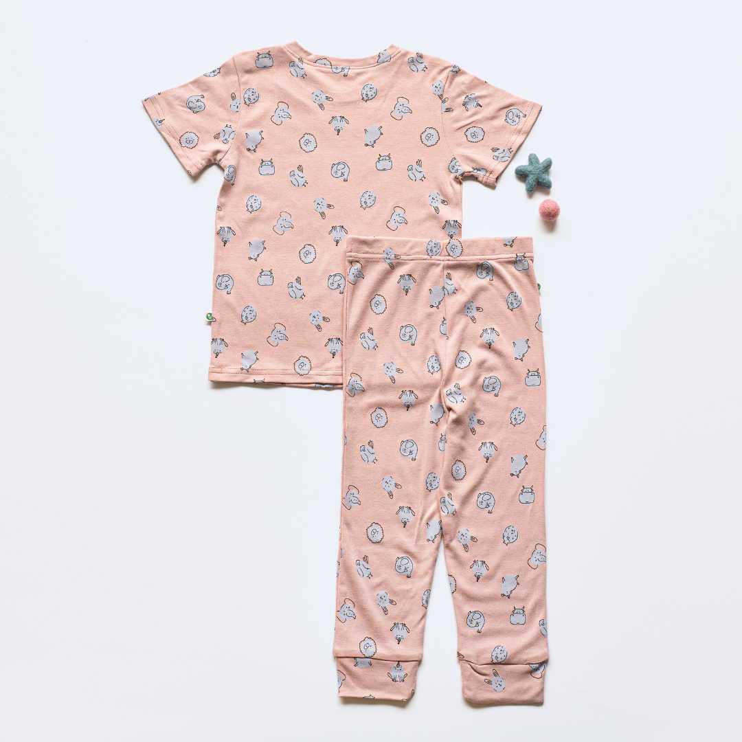 Bamboo short sleeve pajama co-ord set