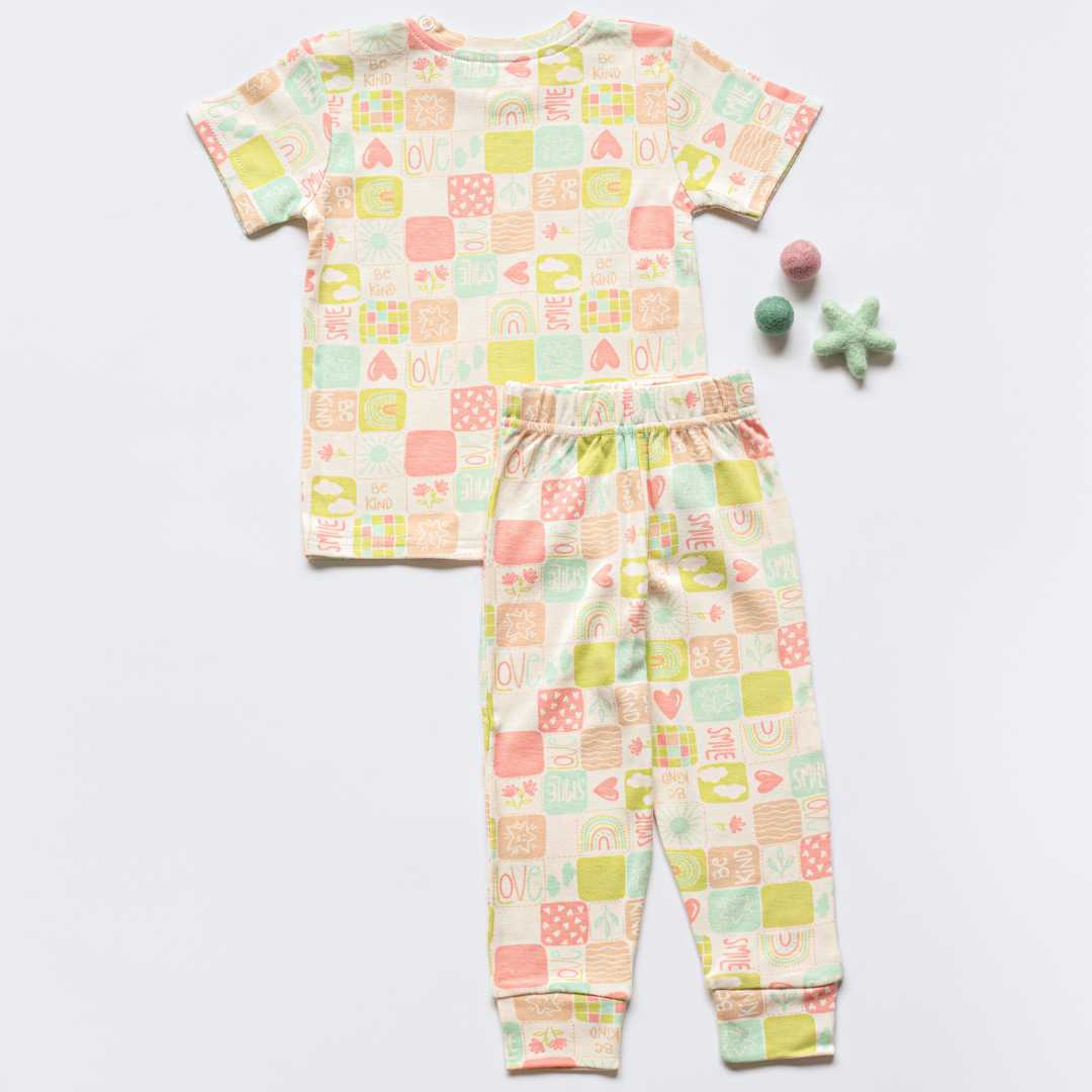 Bamboo short sleeve pajama co-ord set