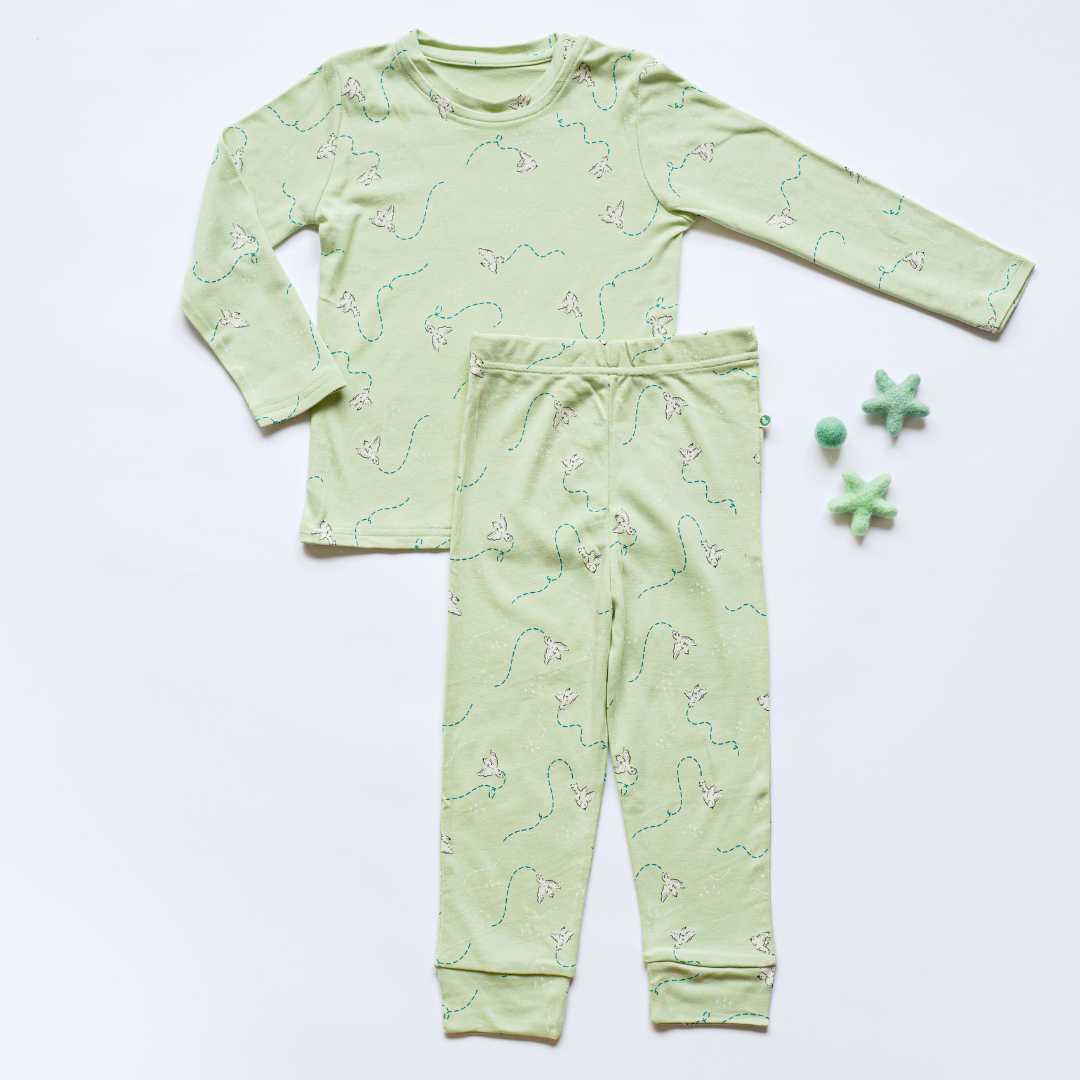 Bamboo long sleeve pajama co-ord set