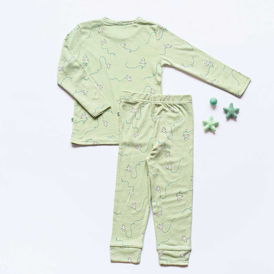 Bamboo long sleeve pajama co-ord set