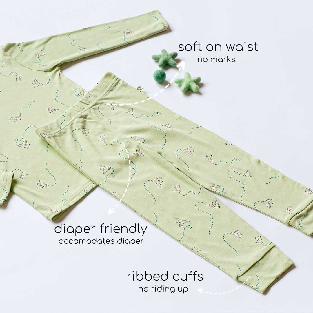 Bamboo long sleeve pajama co-ord set