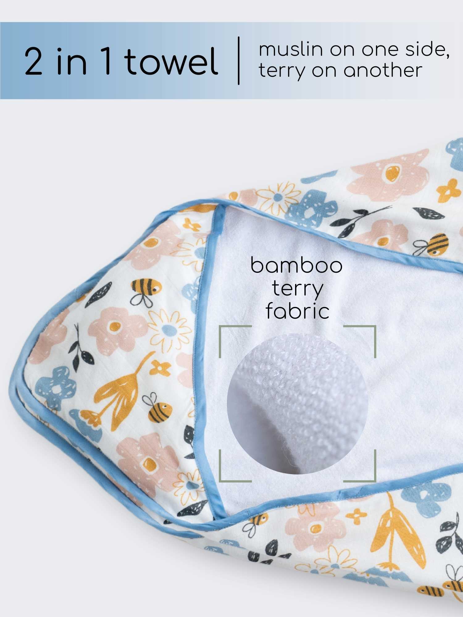 bamboo blanket & hooded towel set