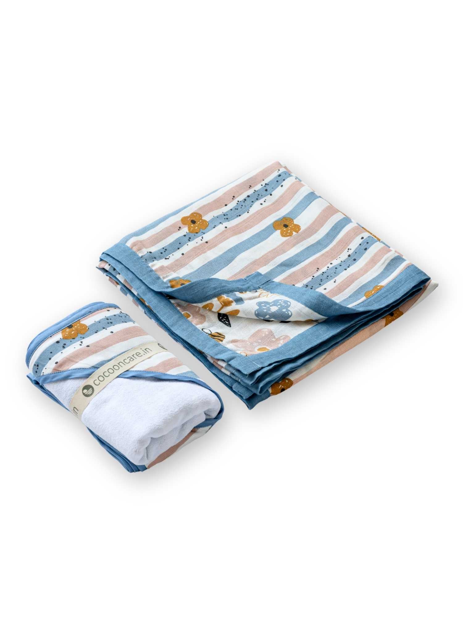 bamboo blanket & hooded towel set