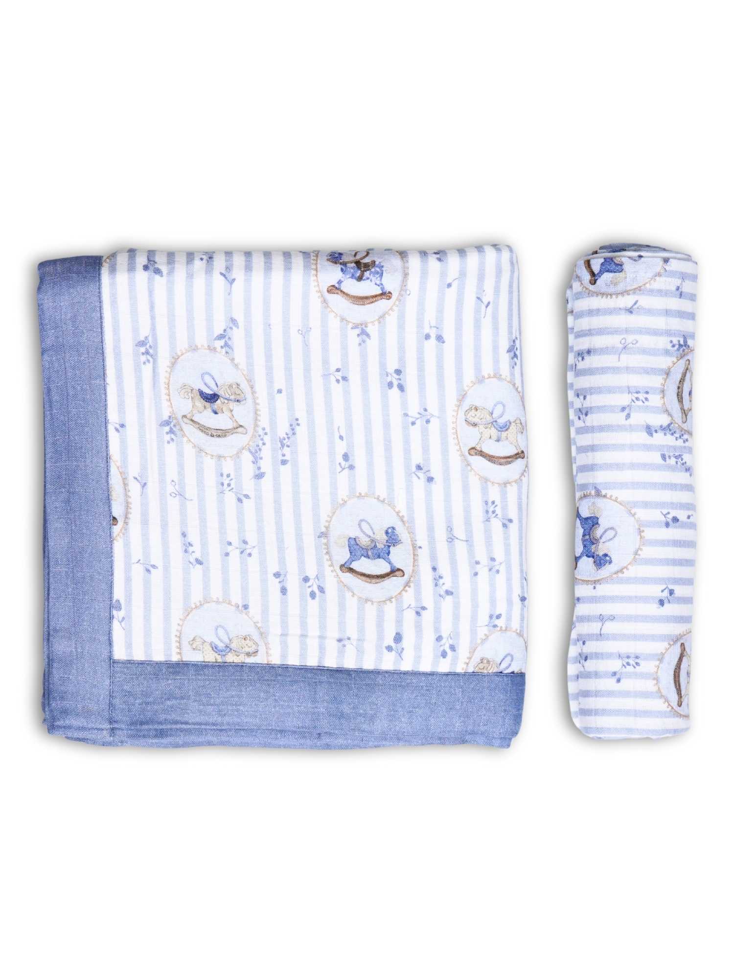 bamboo blanket & swaddle set