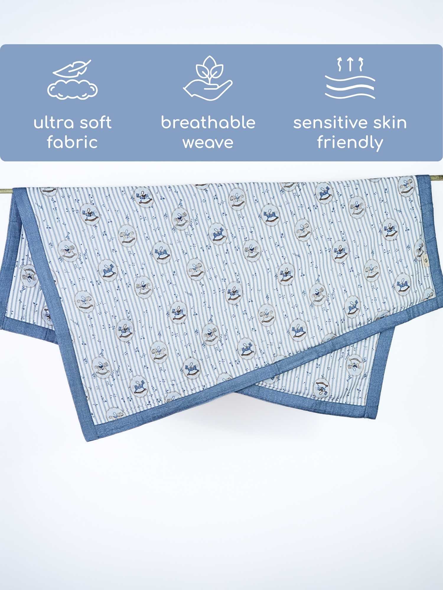 bamboo blanket & swaddle set