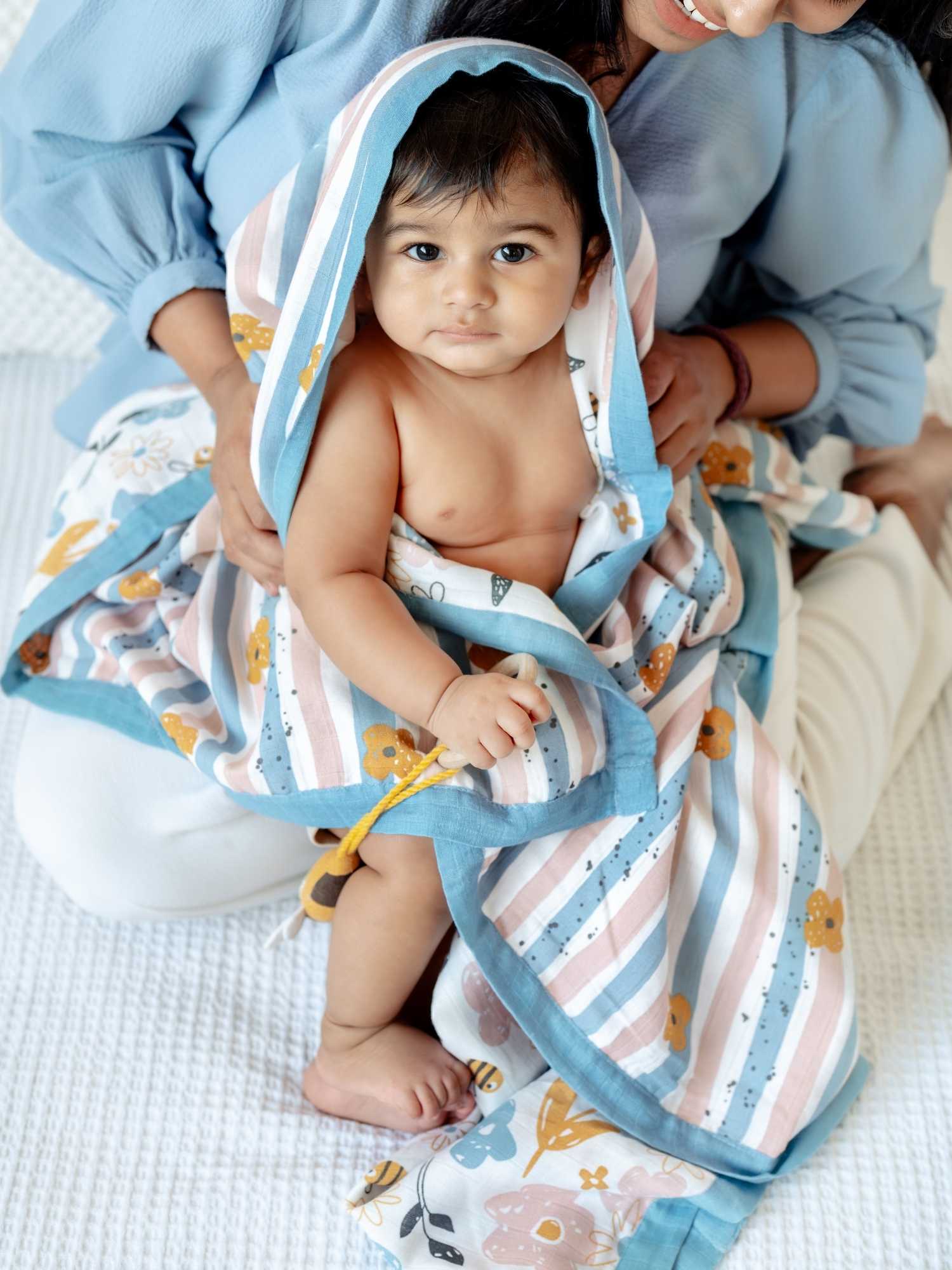 bamboo blanket & swaddle set