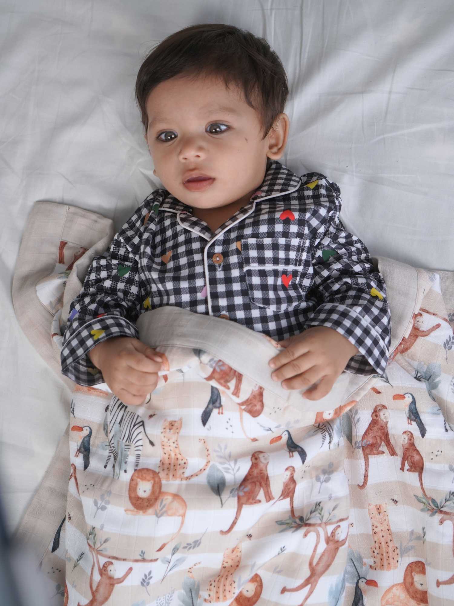 bamboo blanket & swaddle set