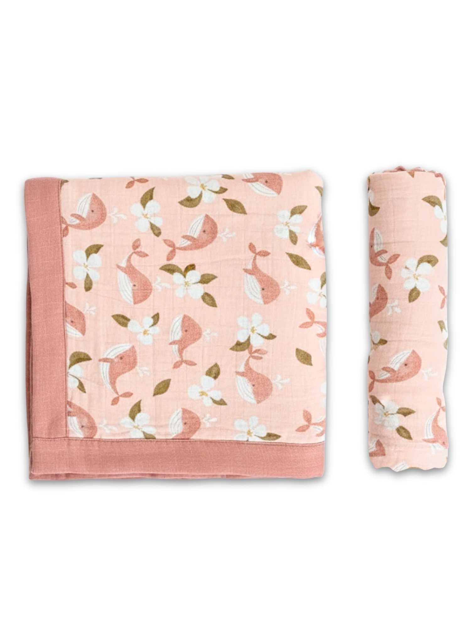 bamboo blanket & swaddle set