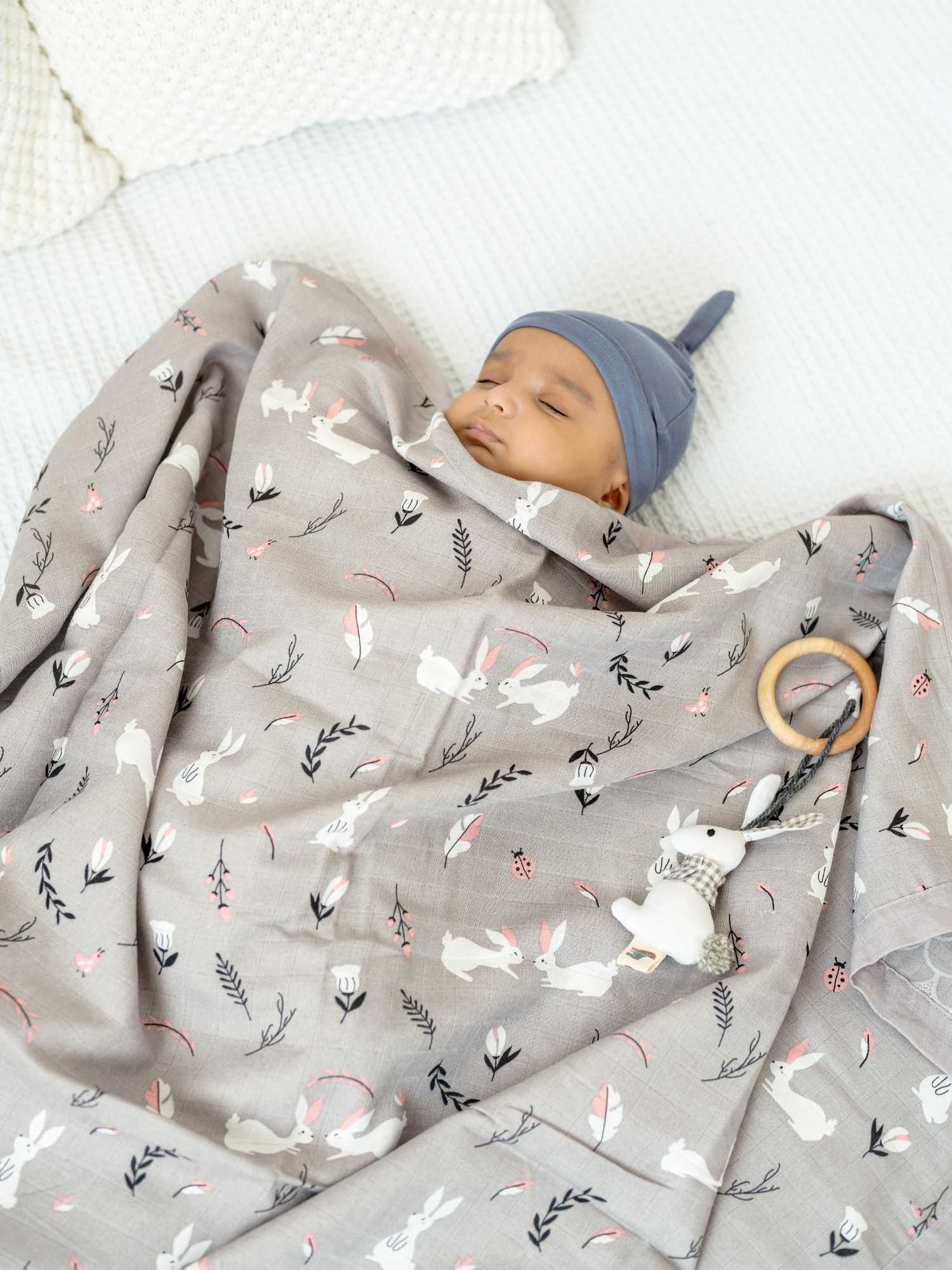 bamboo blanket & swaddle set