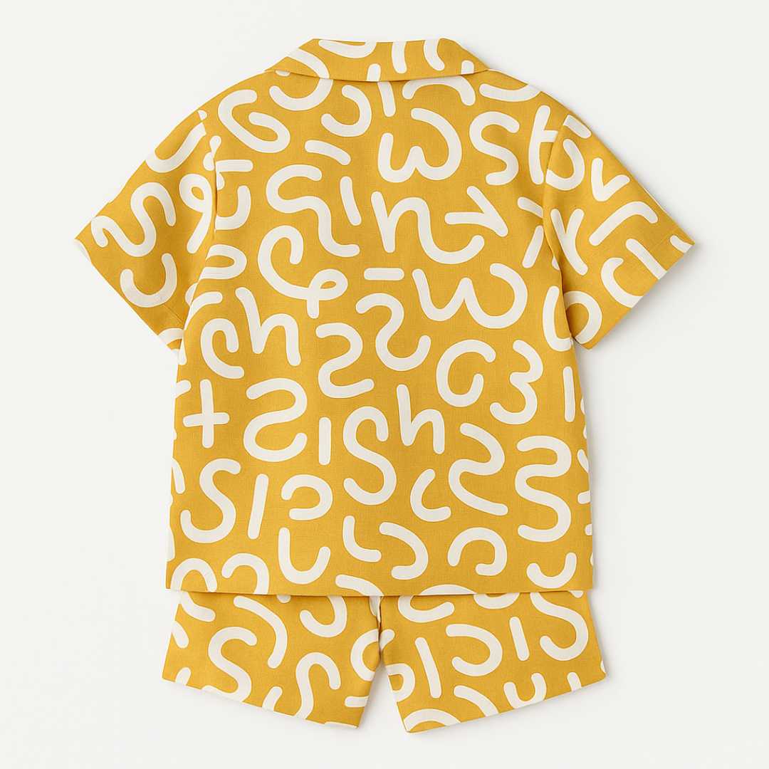 bamboo cambric shirt shorts set