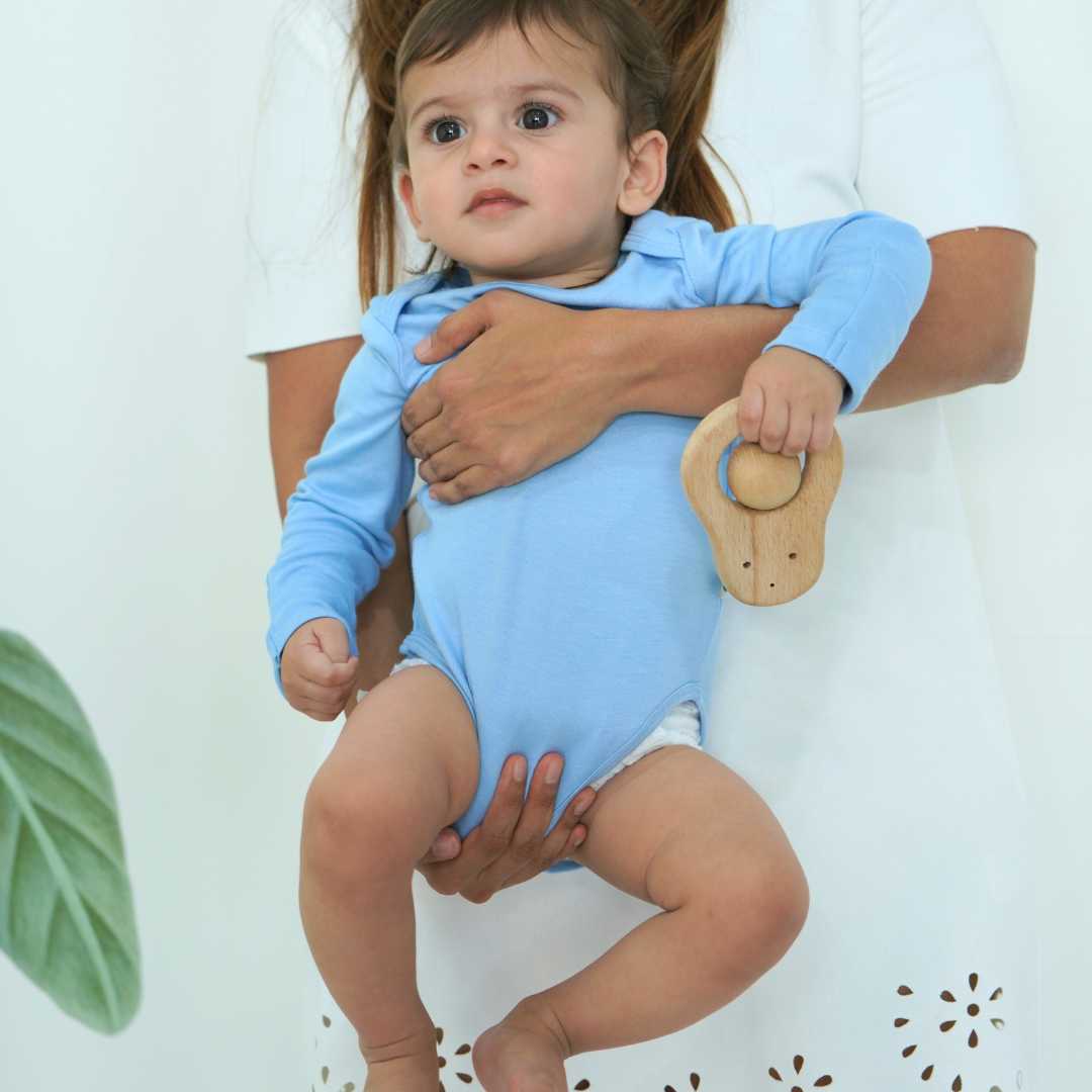 long sleeve bamboo bodysuit for baby