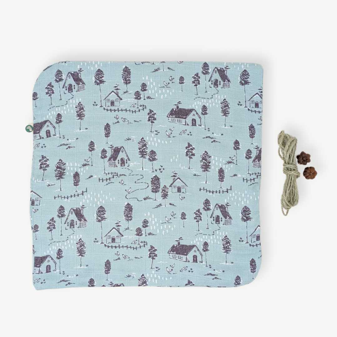 2 layer bamboo muslin wash cloth
