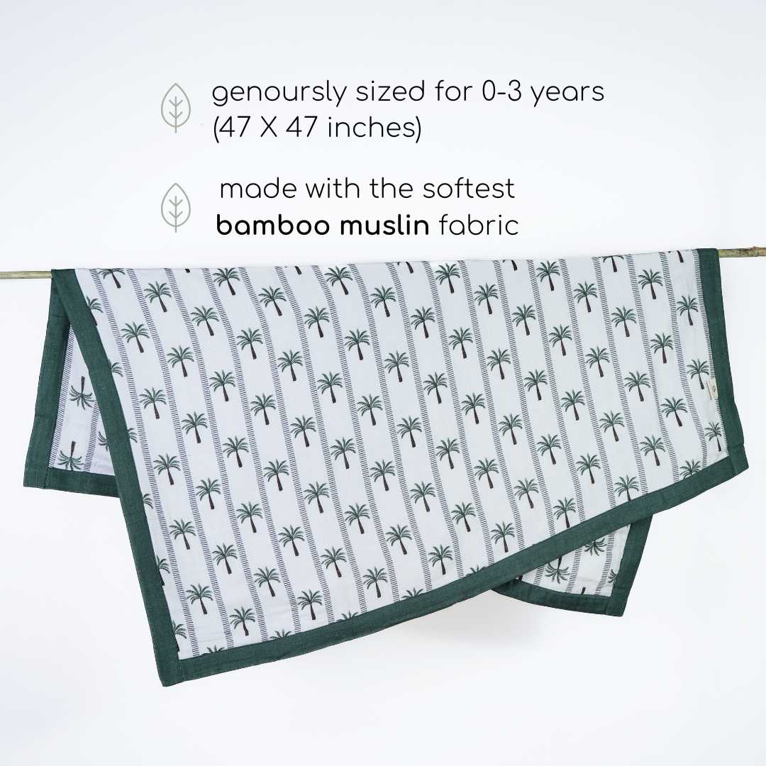 bamboo blanket & hooded towel set