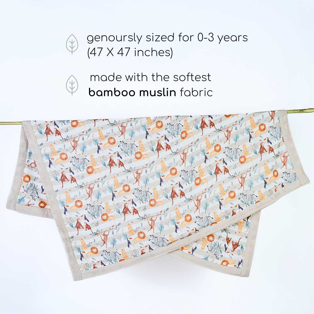 bamboo blanket & hooded towel set