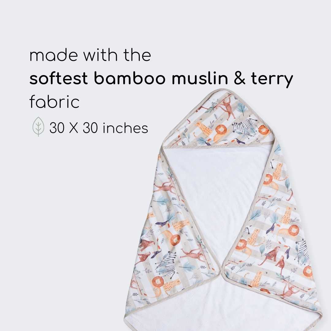 bamboo blanket & hooded towel set