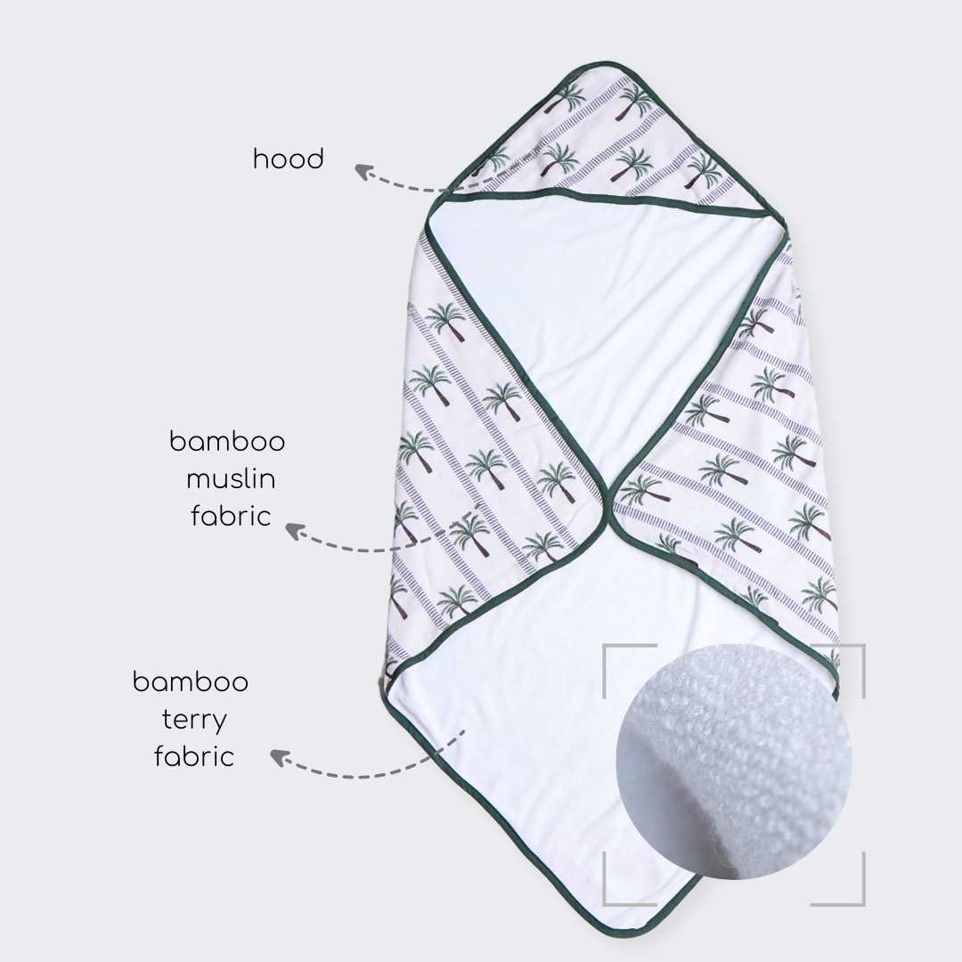 bamboo blanket & hooded towel set
