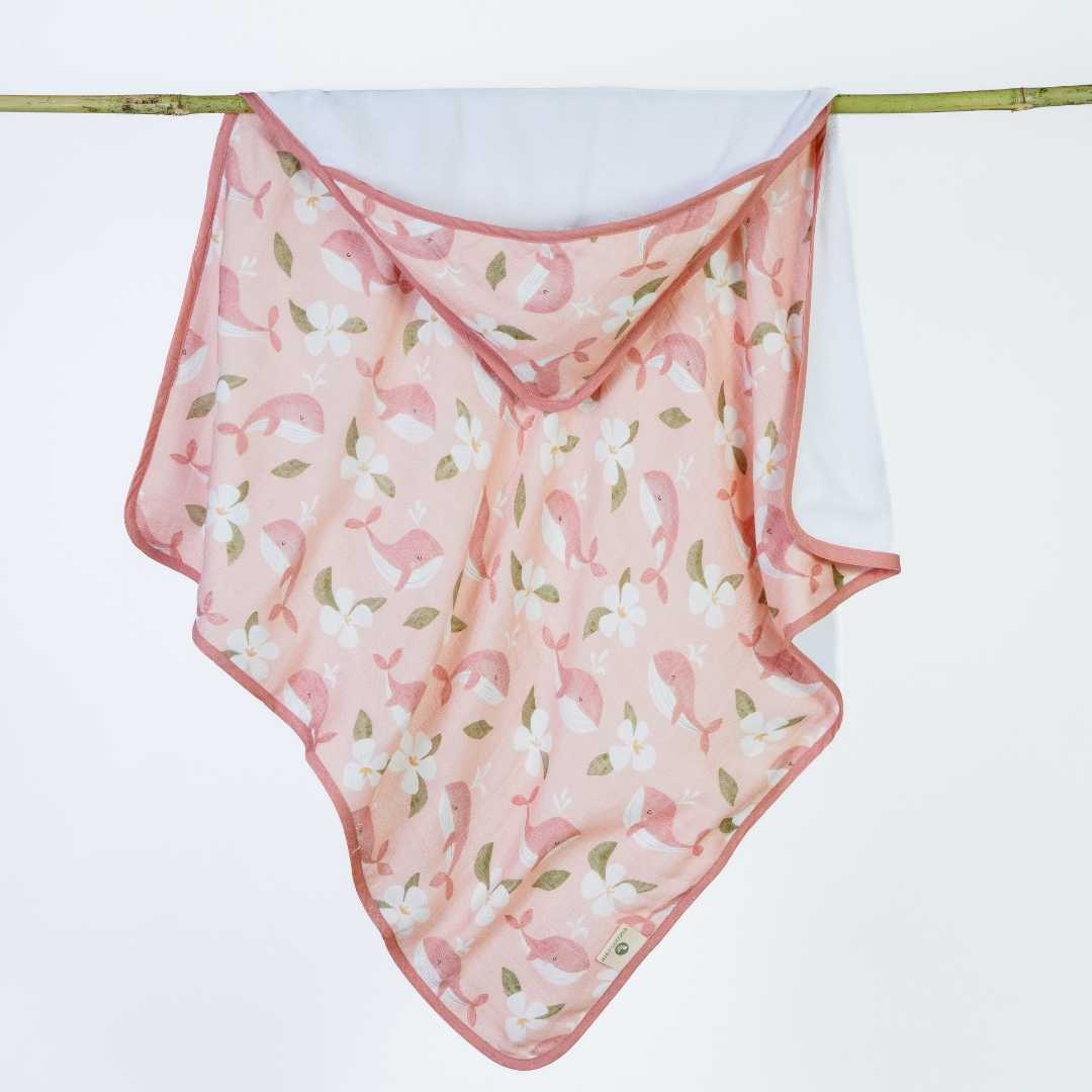bamboo muslin + terry hooded towel - into the wild