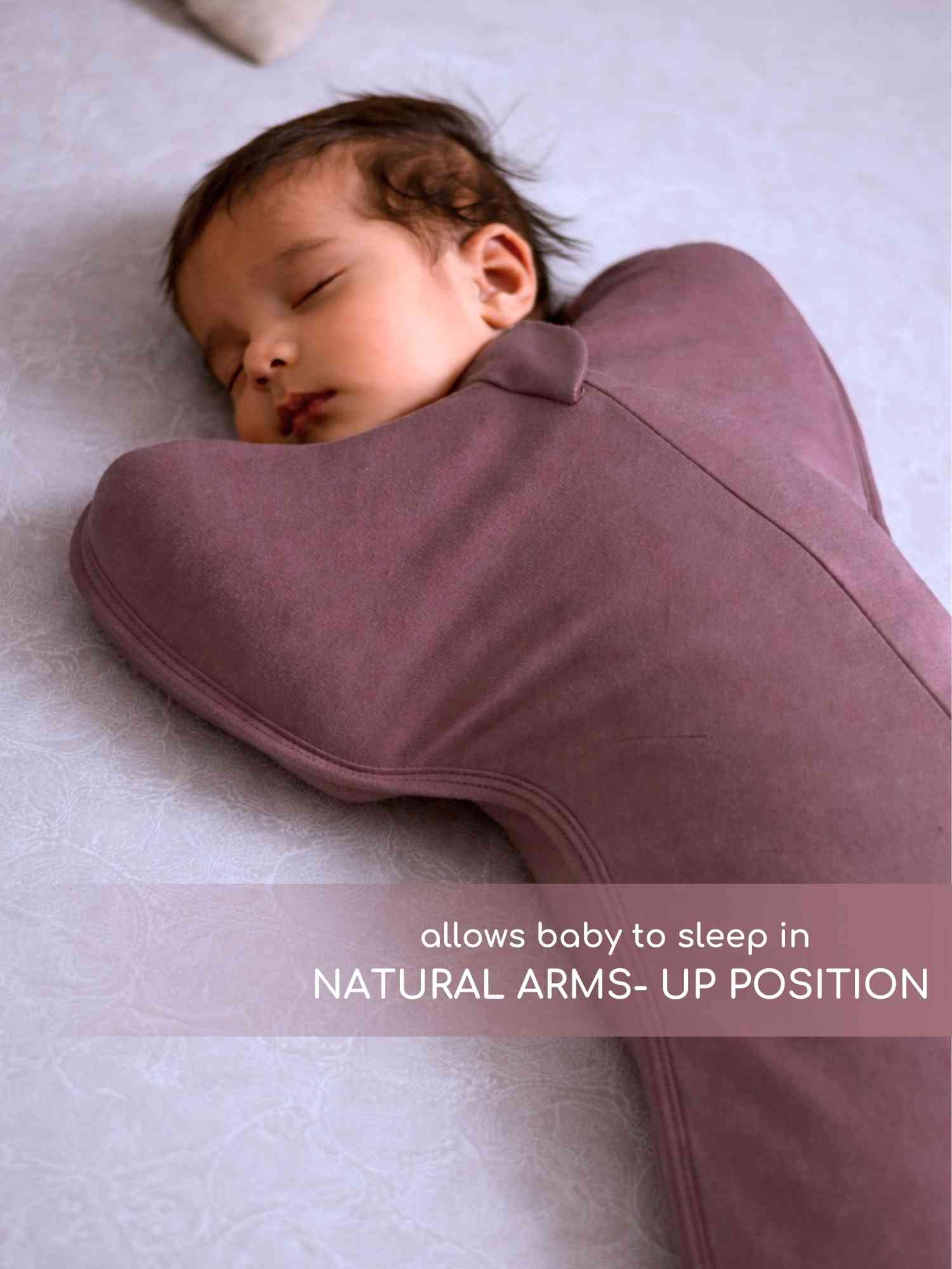 bamboo hands up swaddle pod for baby