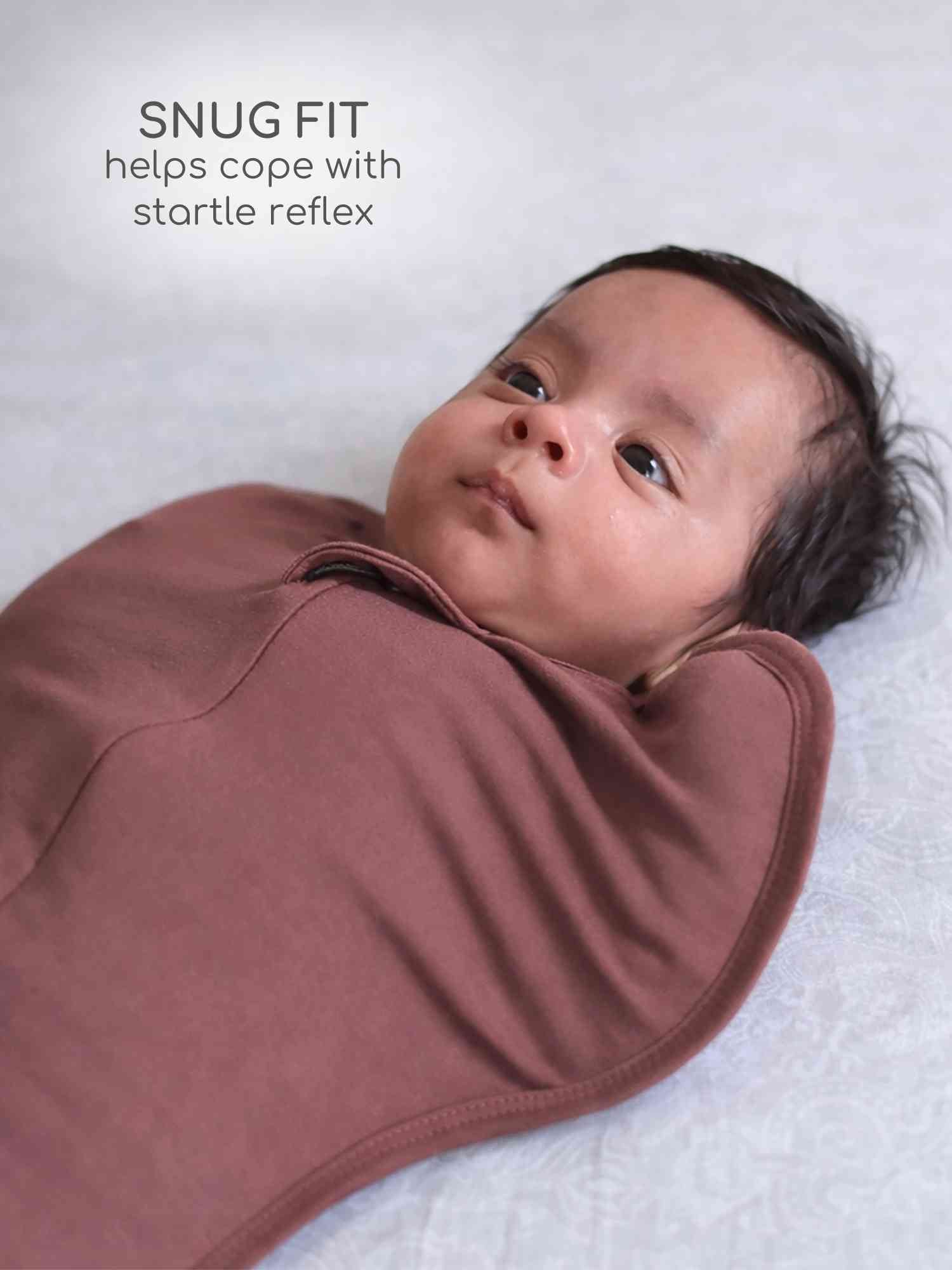bamboo hands up swaddle pod for baby