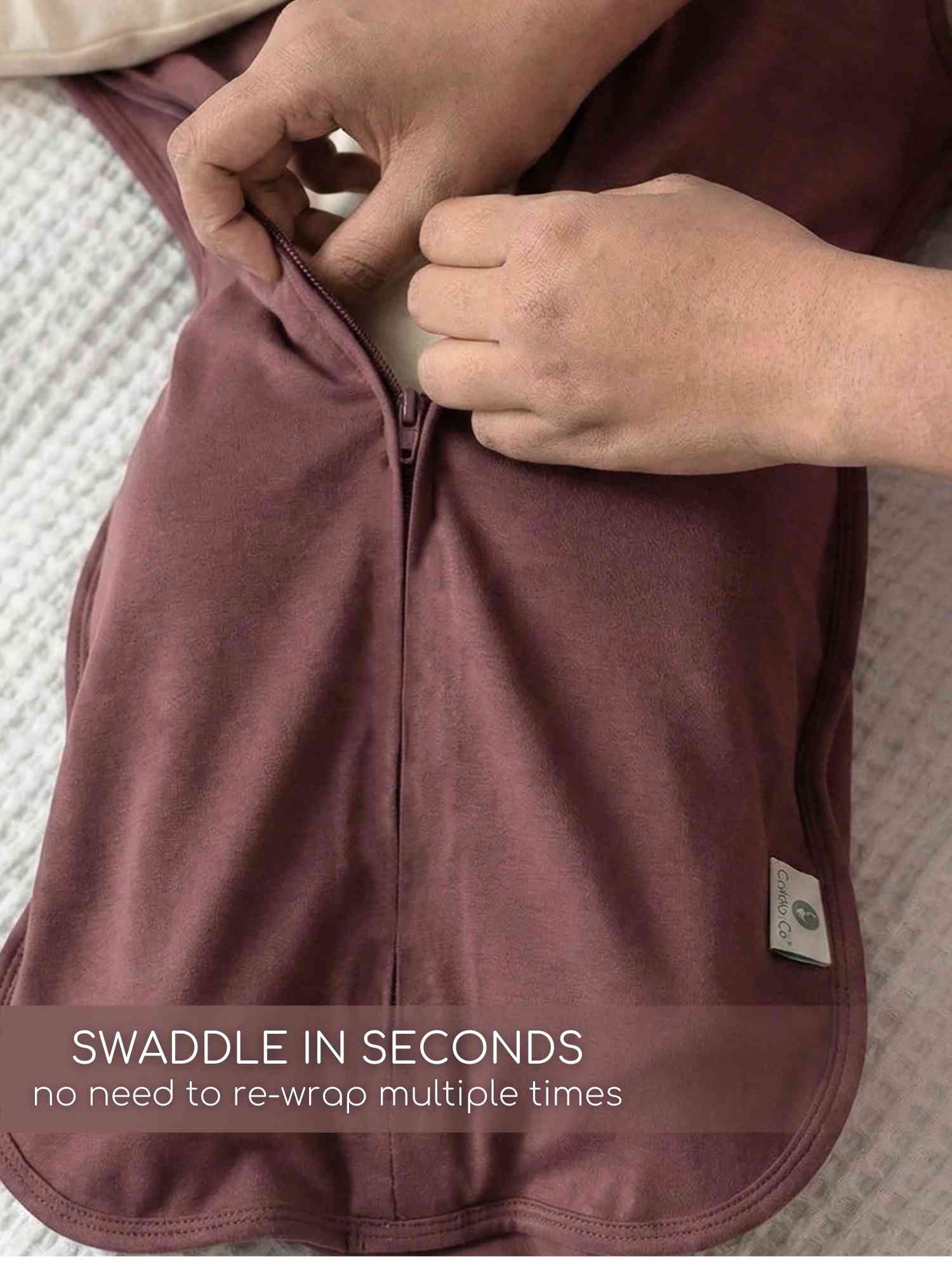 bamboo hands up swaddle pod for baby