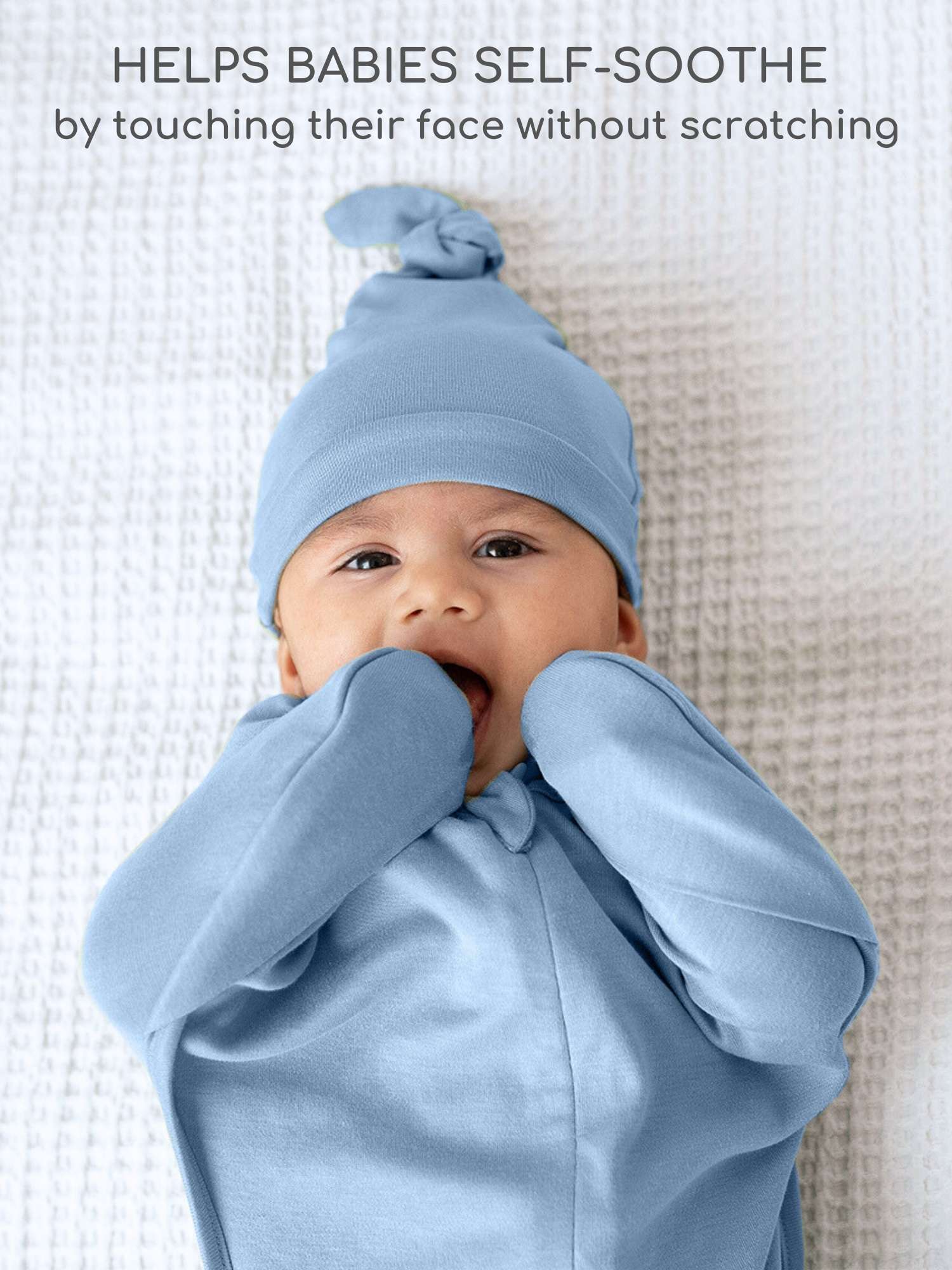 bamboo hands up swaddle pod for baby - solid colours