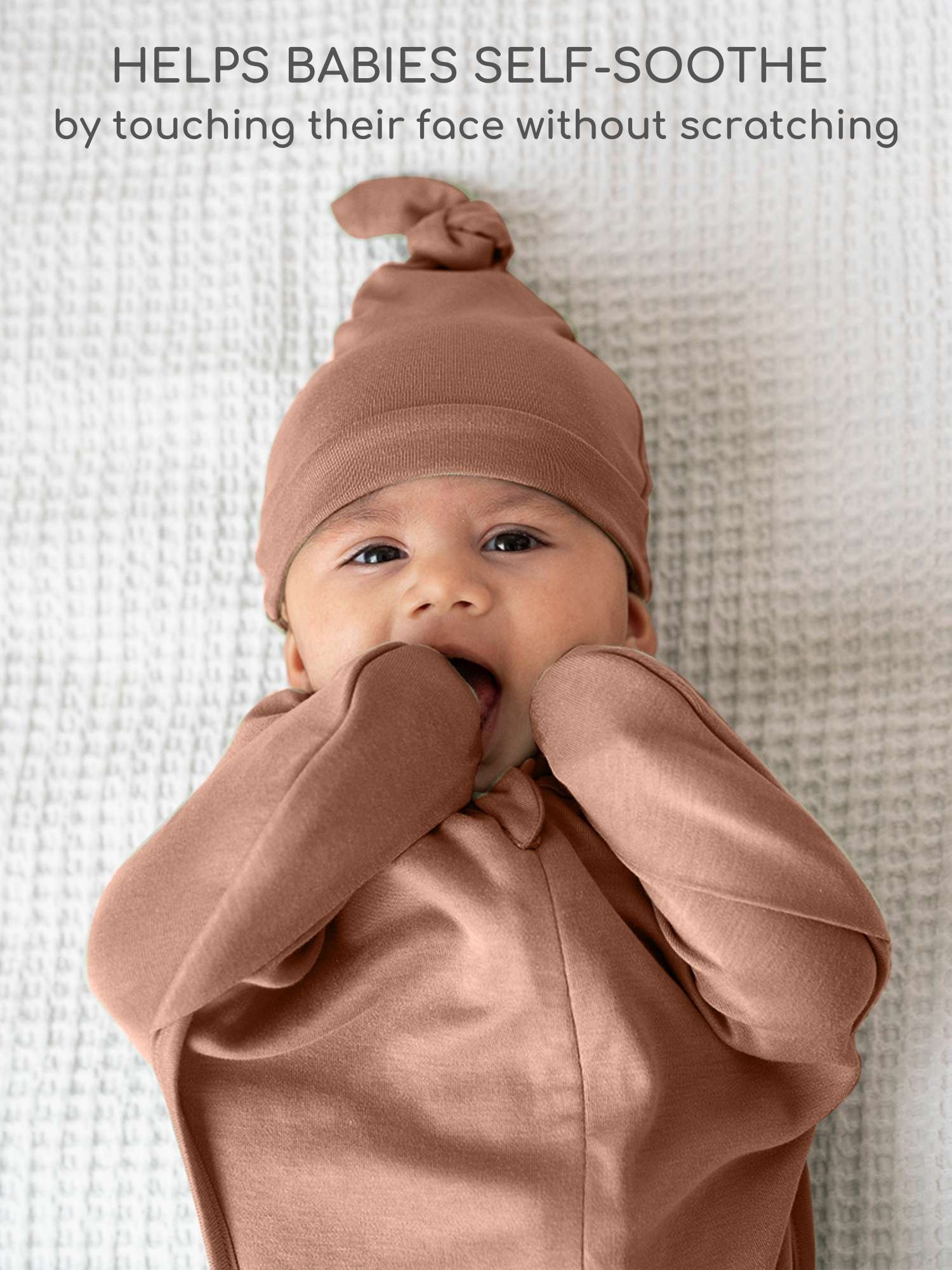 bamboo hands up swaddle pod for baby - solid colours