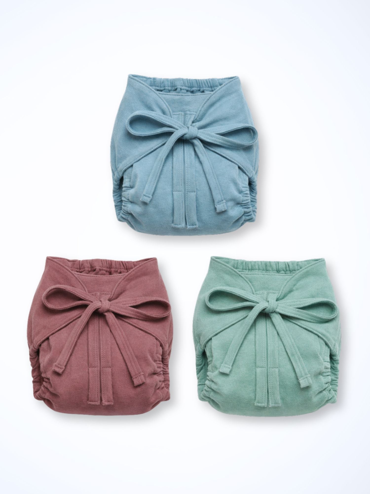 bamboo knit cloth nappy pack of 3