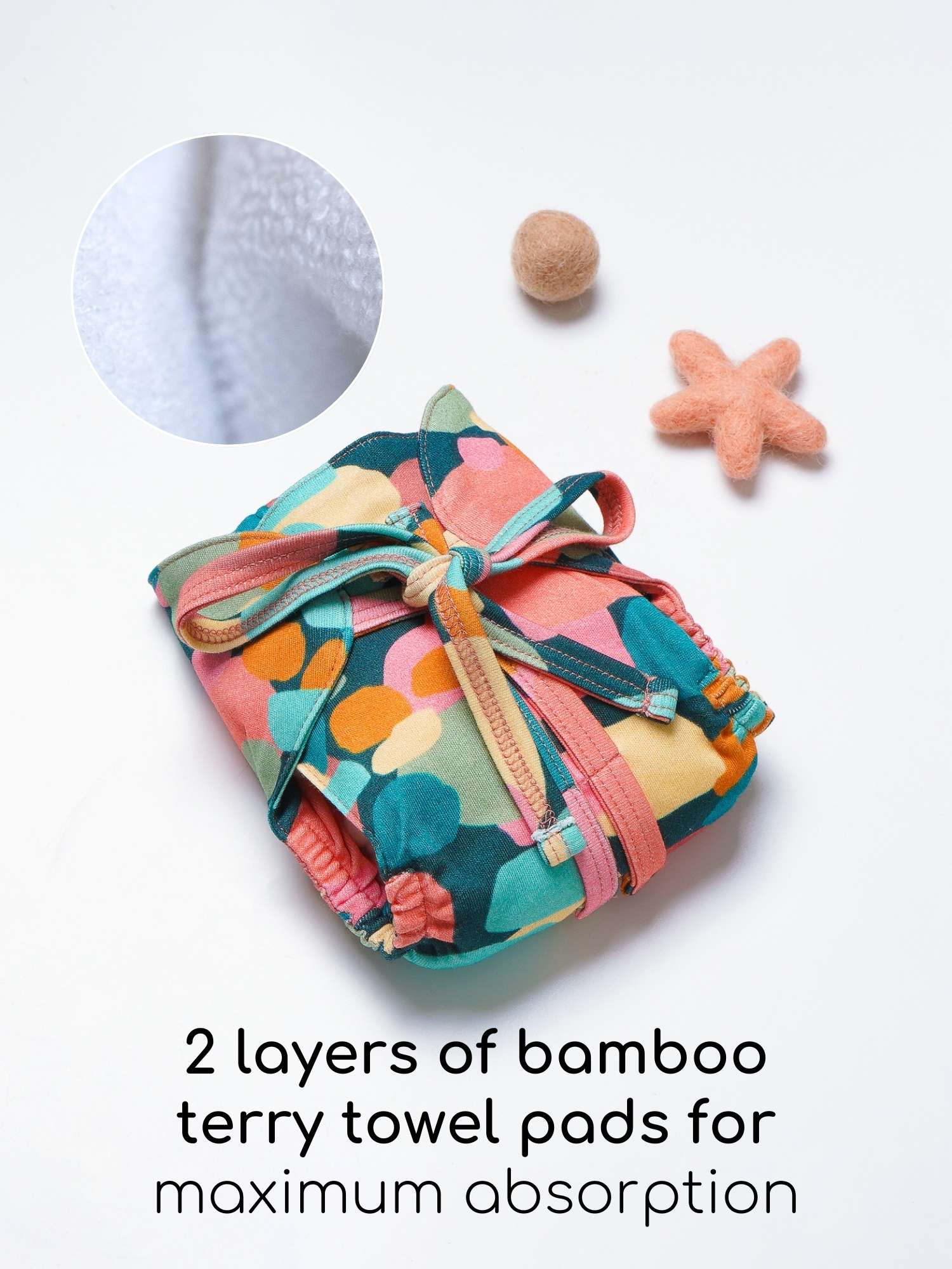 bamboo knit cloth nappy pack of 3