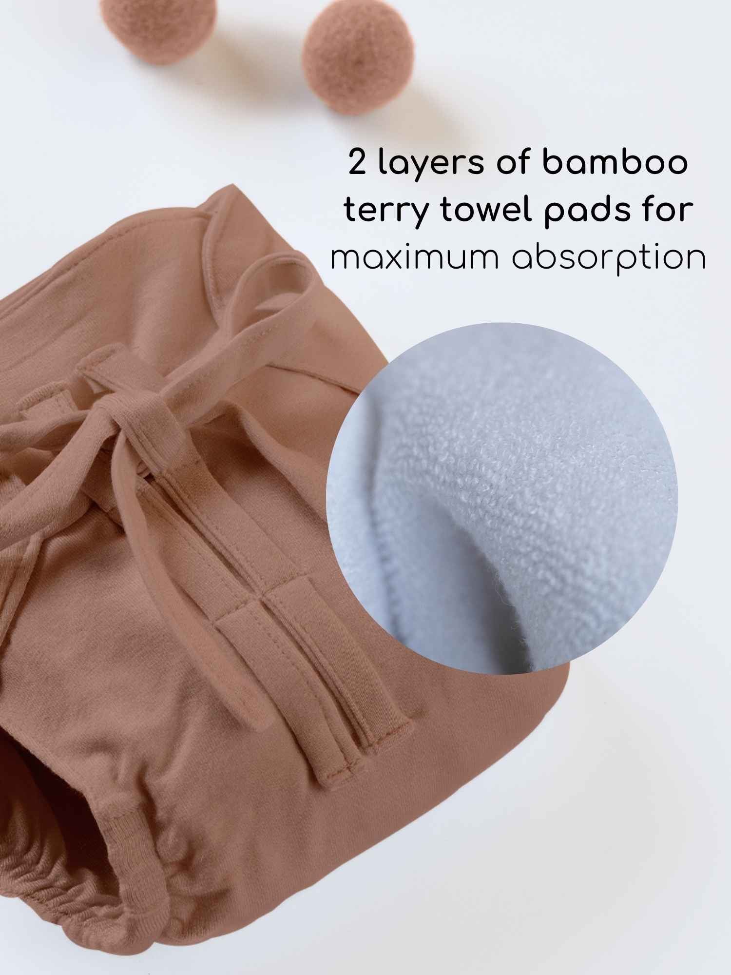 bamboo knit cloth nappy pack of 3
