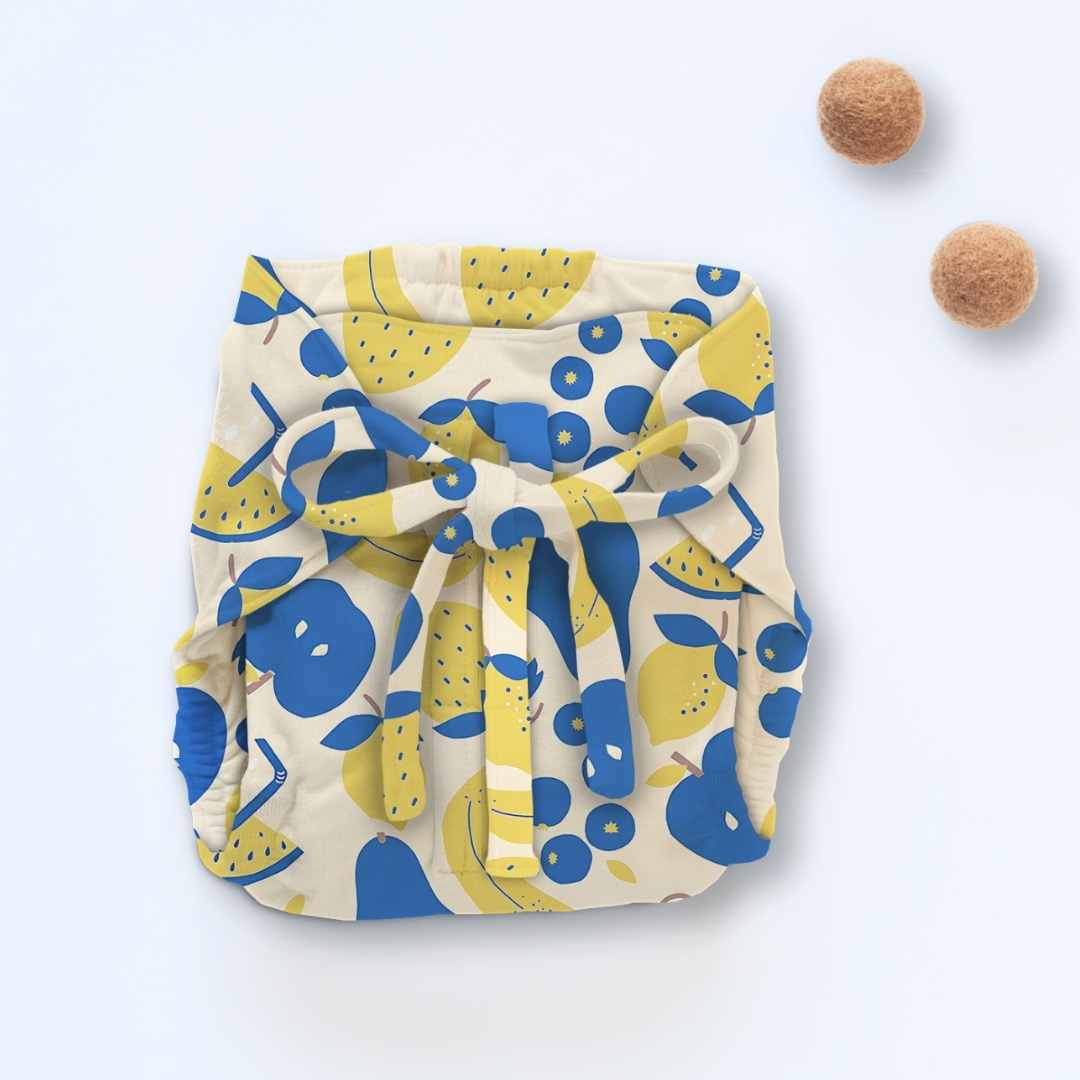 bamboo knit cloth nappy - prints