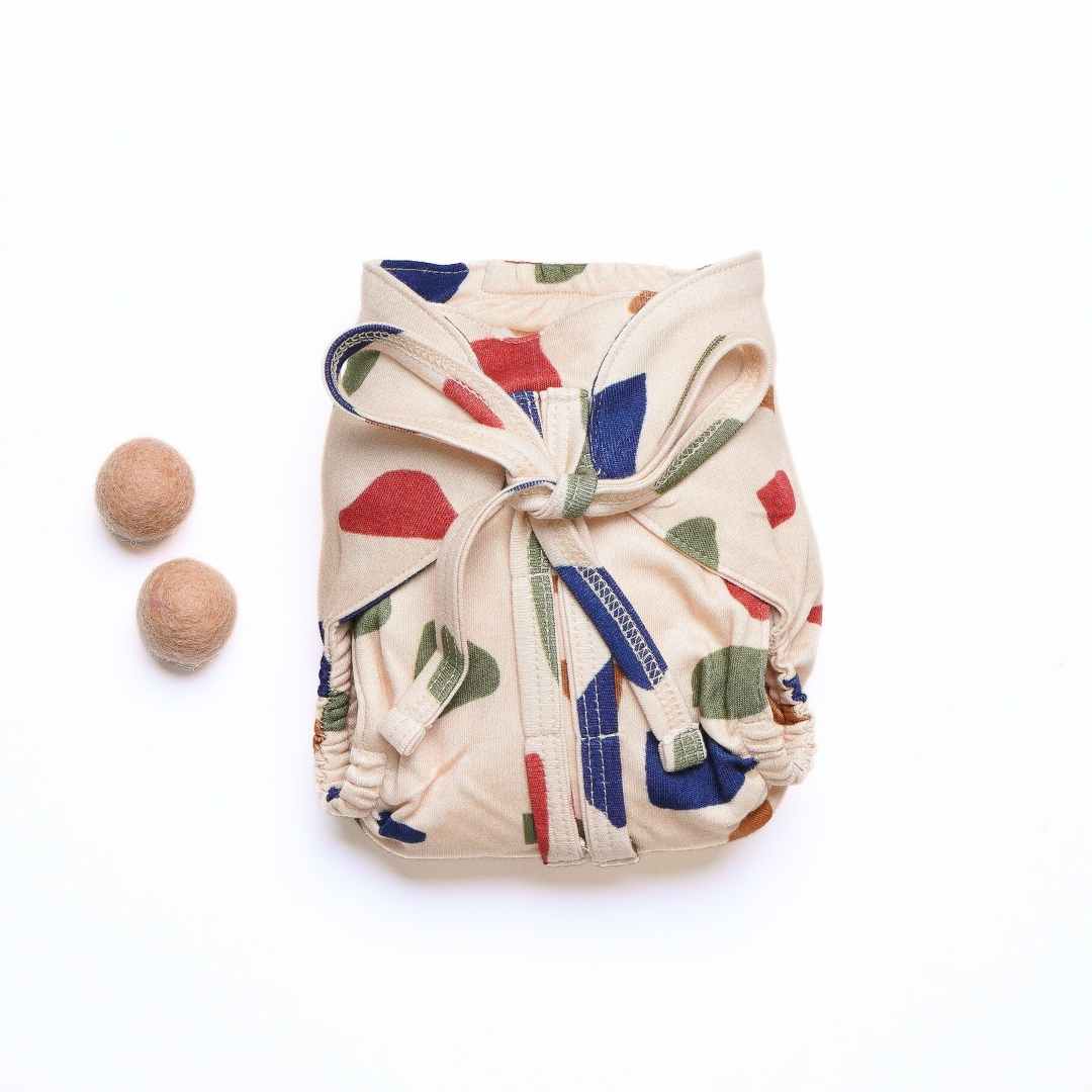 bamboo knit cloth nappy - prints