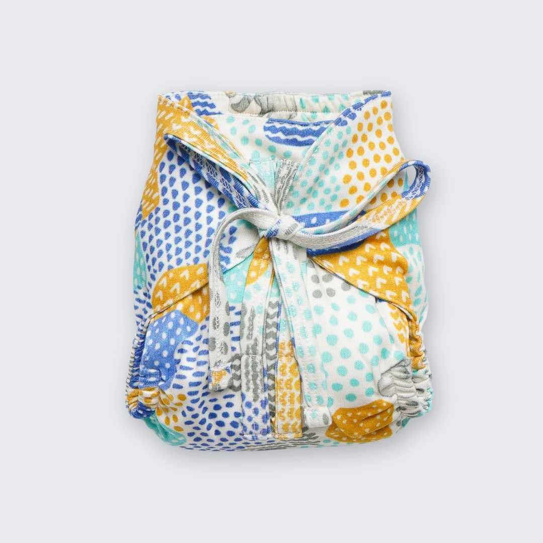 bamboo knit cloth nappy - prints