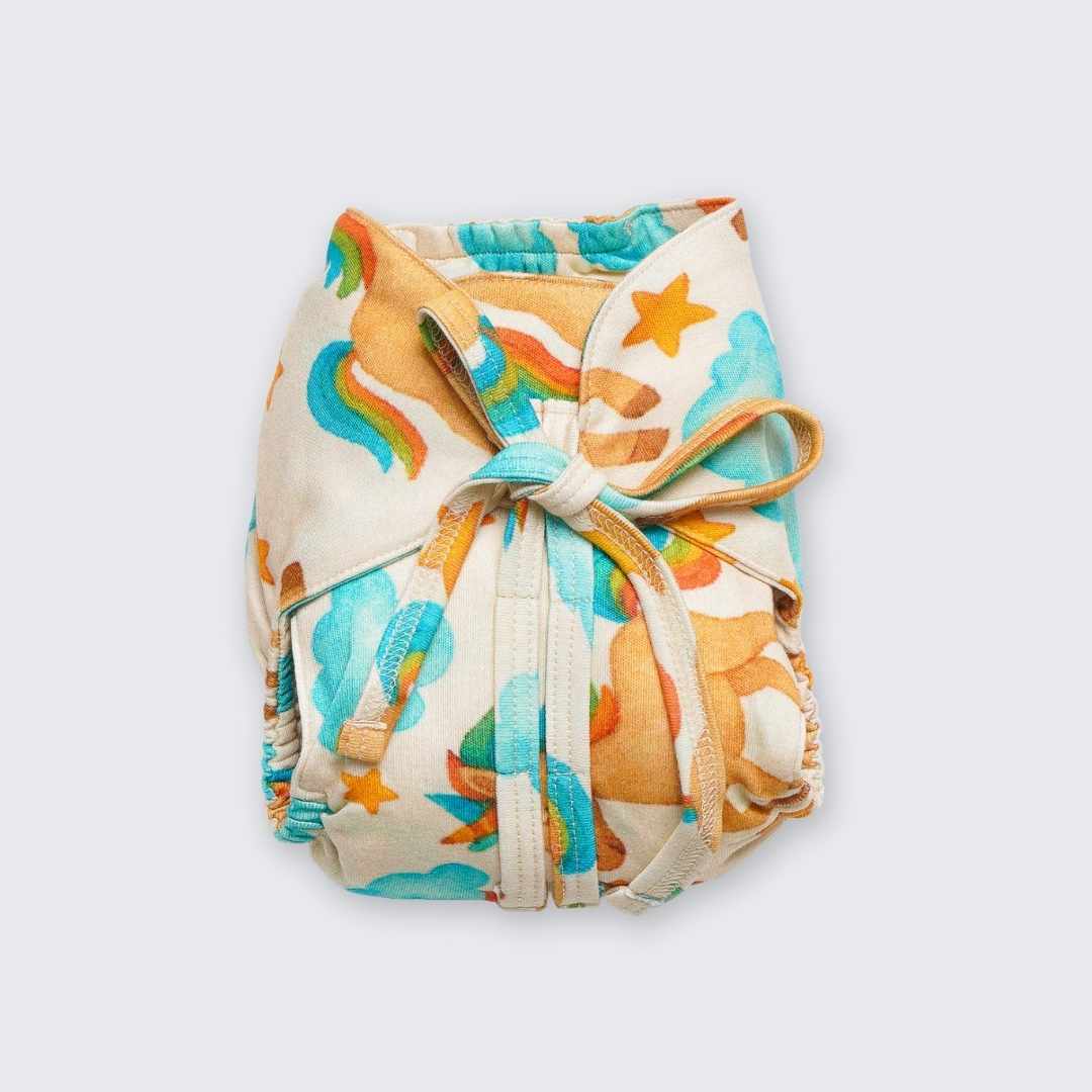 bamboo knit cloth nappy - prints