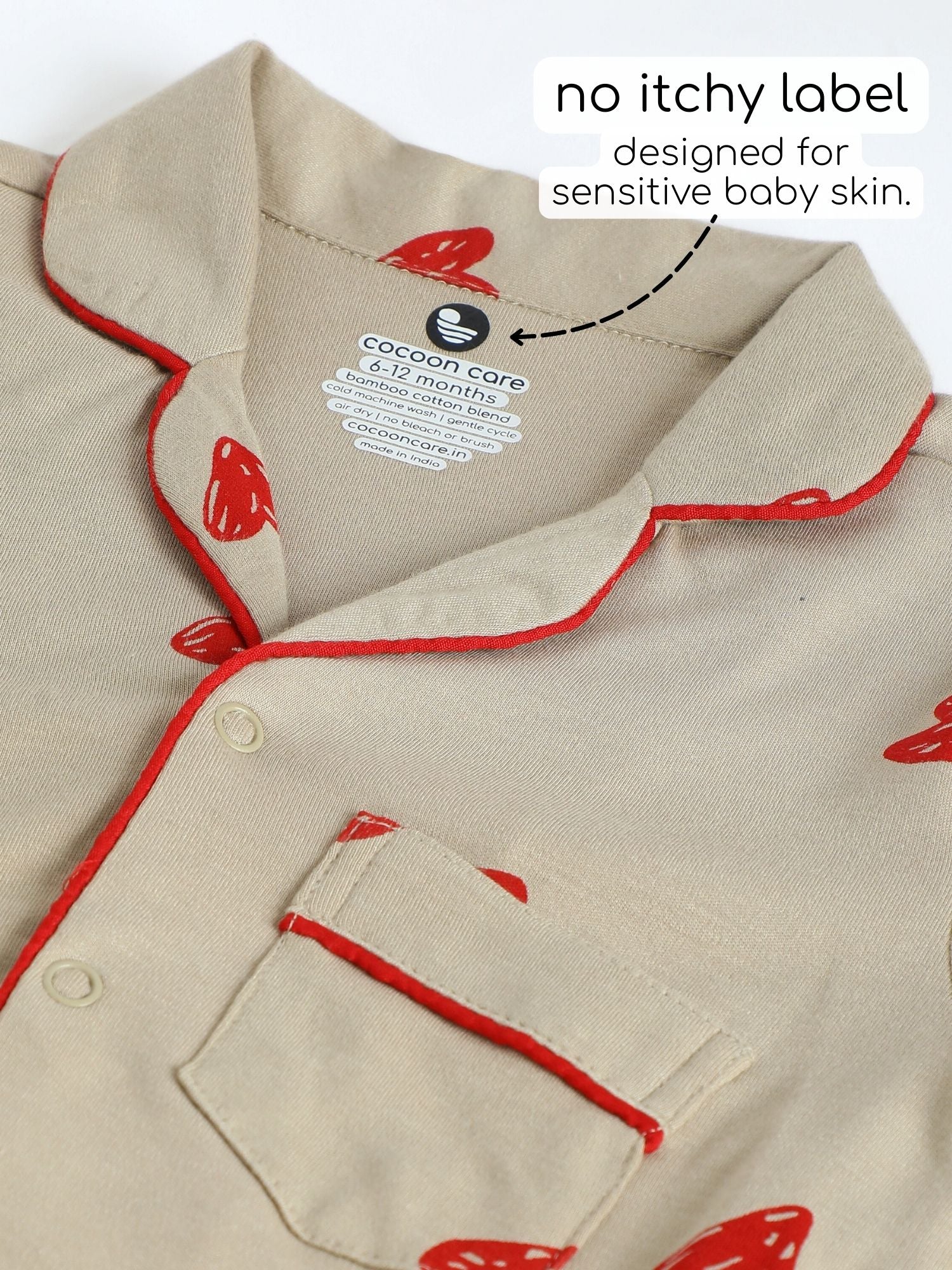 bamboo knit nightsuit in heart and soul