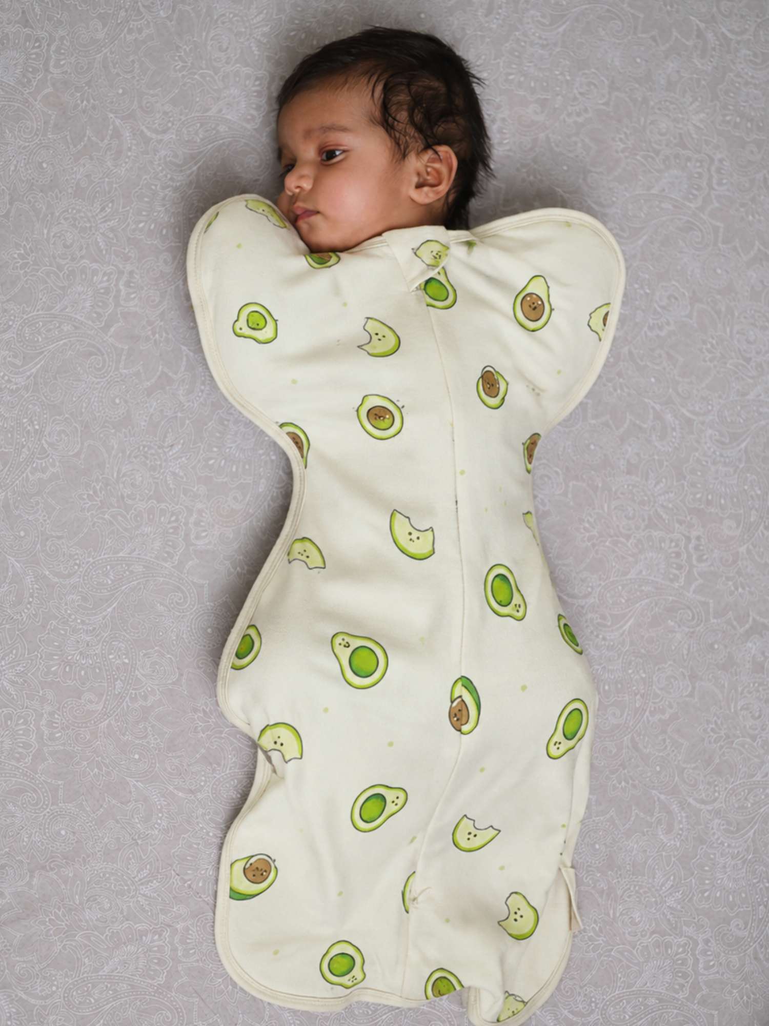 bamboo hands up swaddle pod for baby