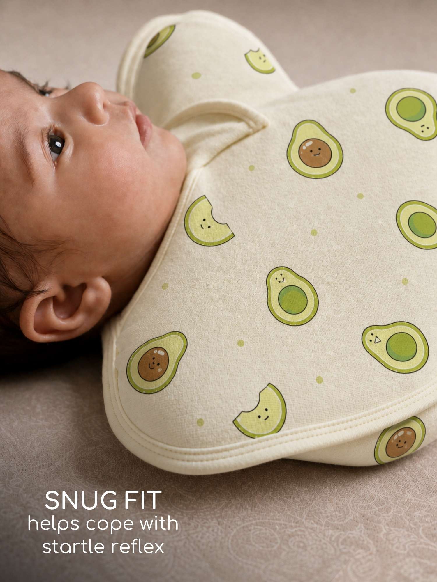 bamboo hands up swaddle pod for baby