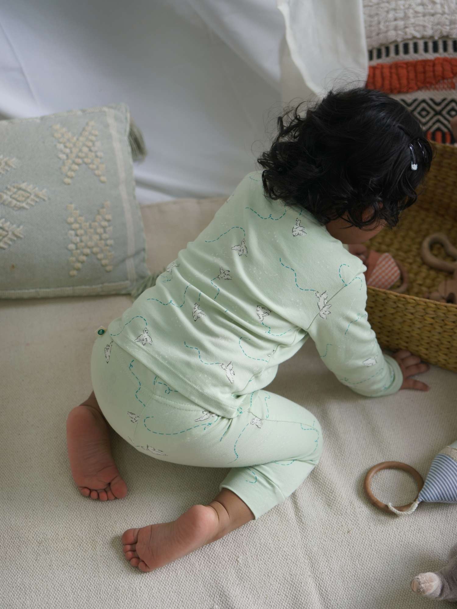 bamboo long sleeve pajama co-ord set