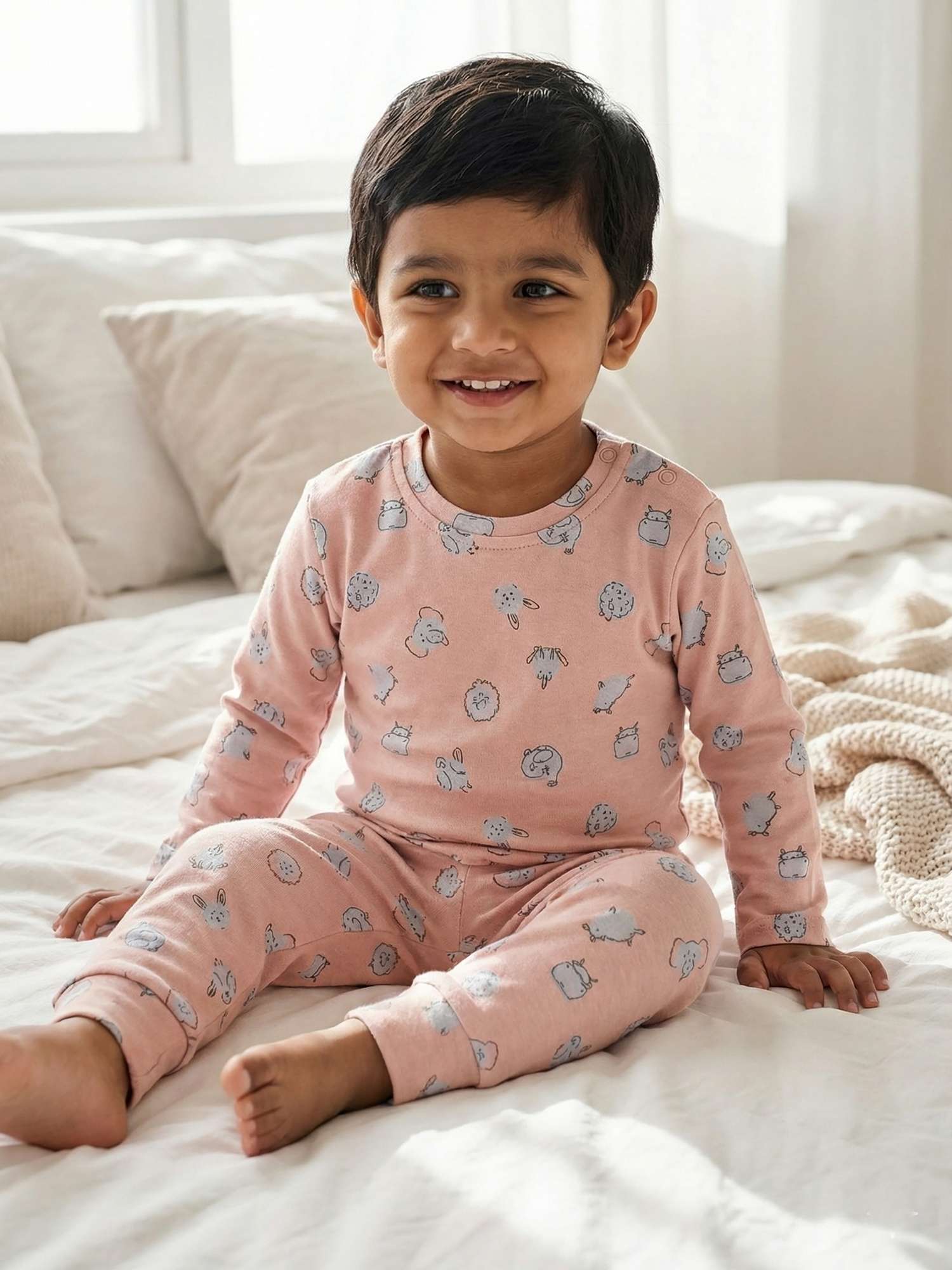 bamboo long sleeve pajama co-ord set