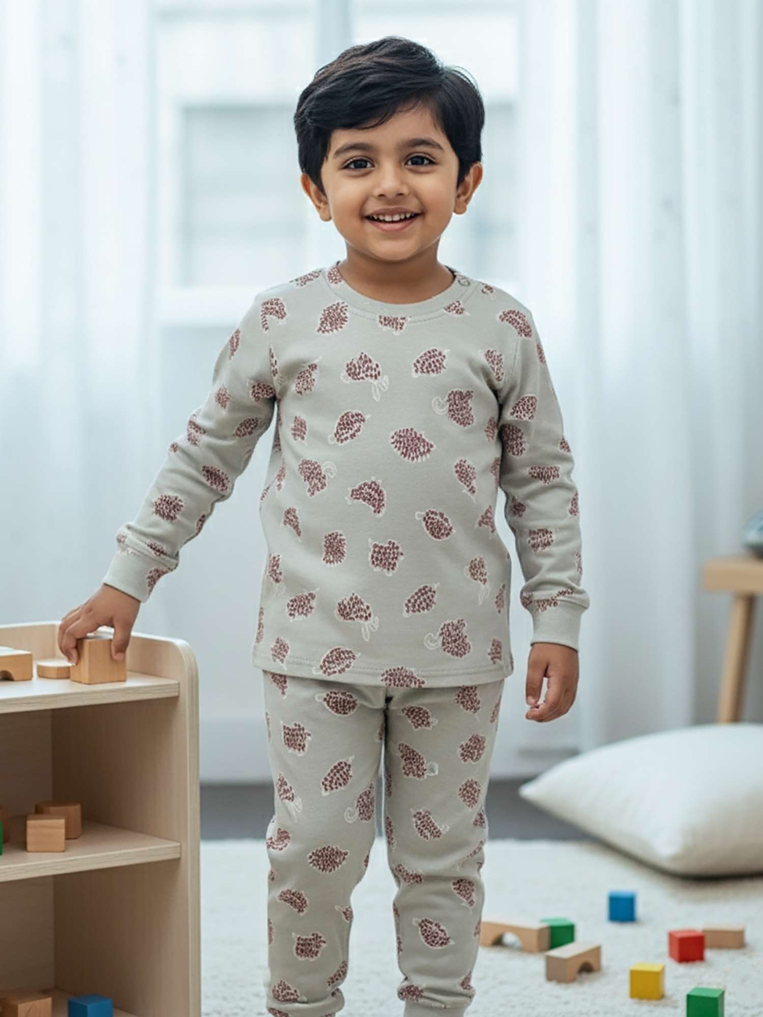 bamboo long sleeve pajama co-ord set