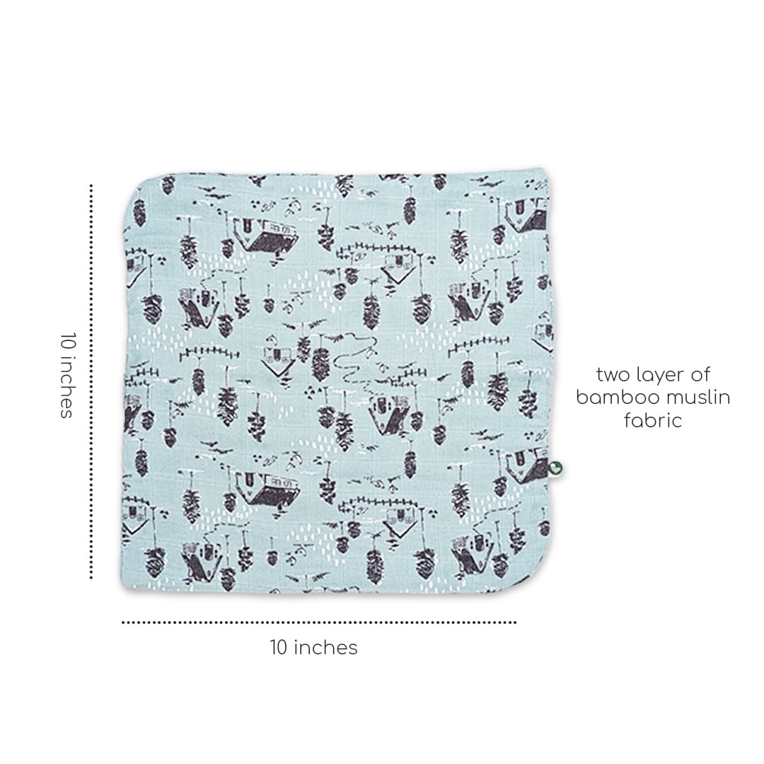 2 layer bamboo muslin wash cloth