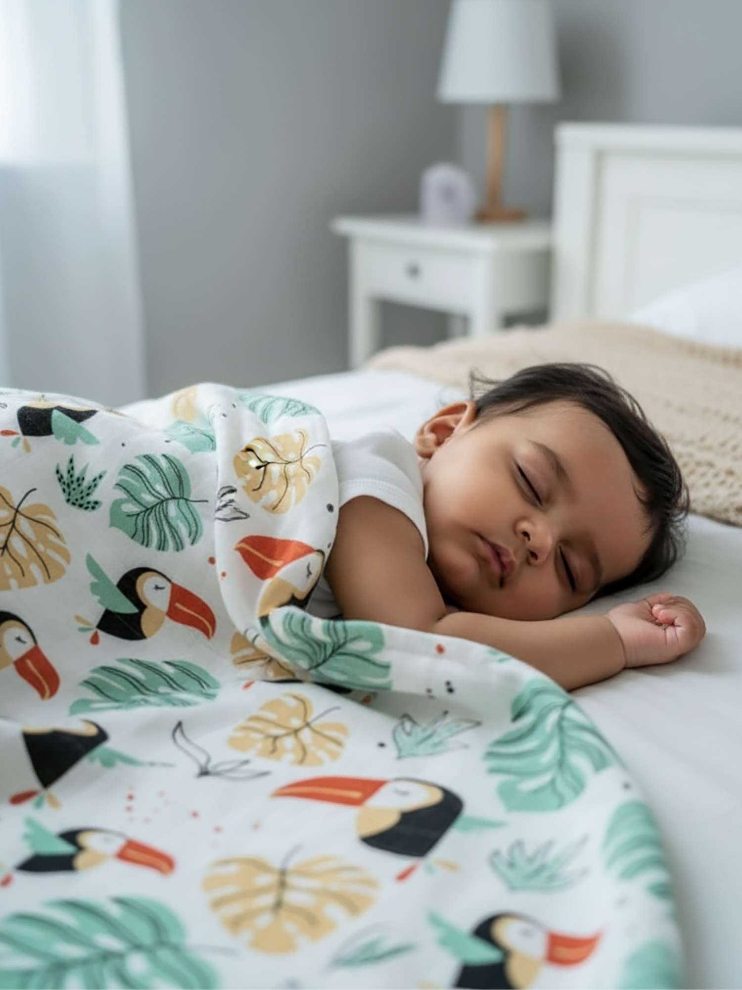 bamboo muslin double-sided baby blanket