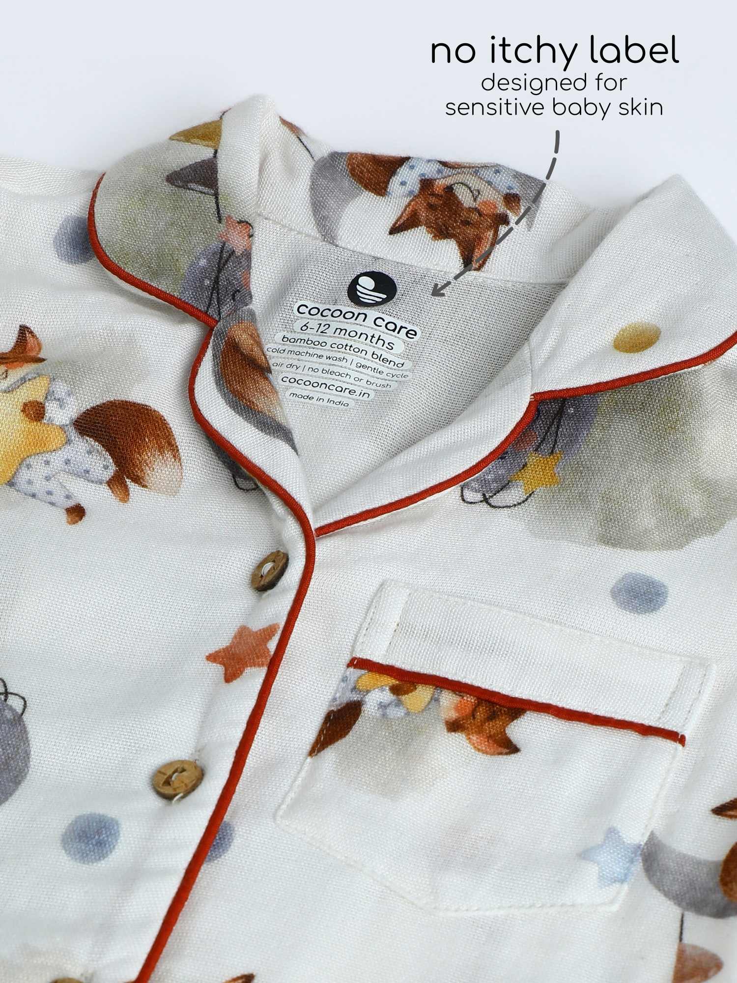 bamboo muslin nightsuit set